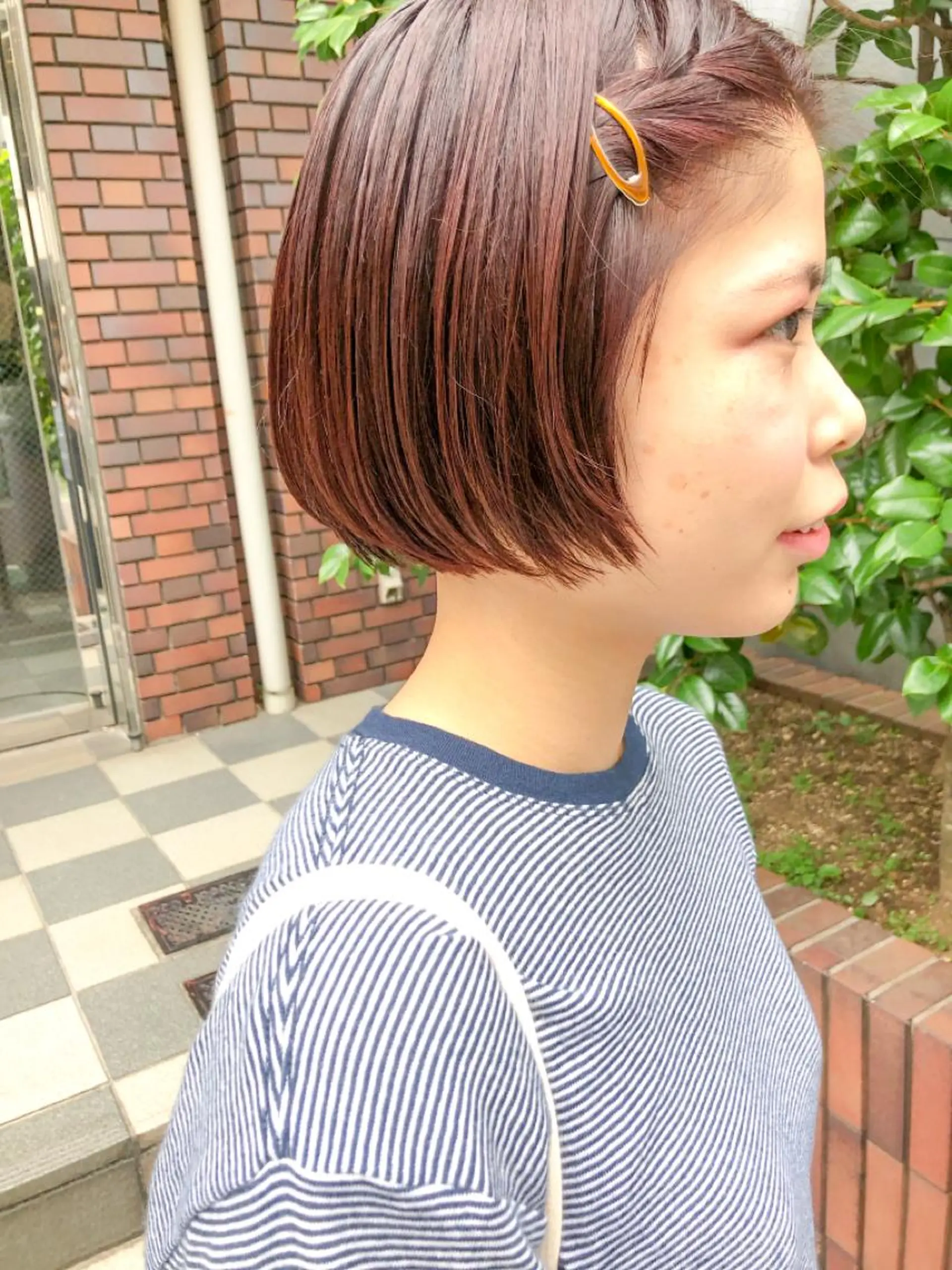 ショート カラー 長井 美佳のヘアスタイル