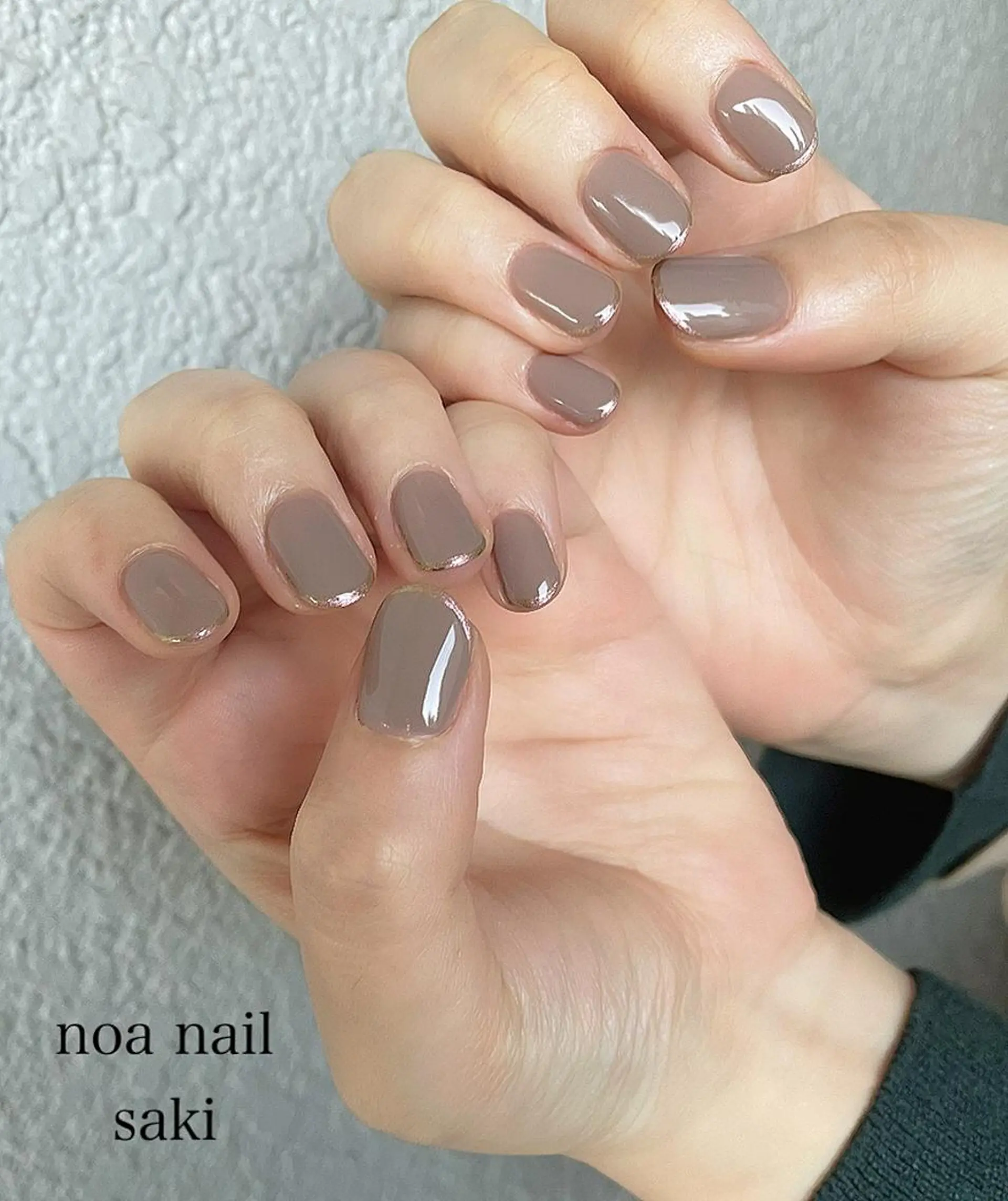 ネイル アートネイル オーロラネイル カジュアル ジェルネイル 氷ネイル・うるうるネイル nailsalon noa所属・nailist sakiのネイルデザイン