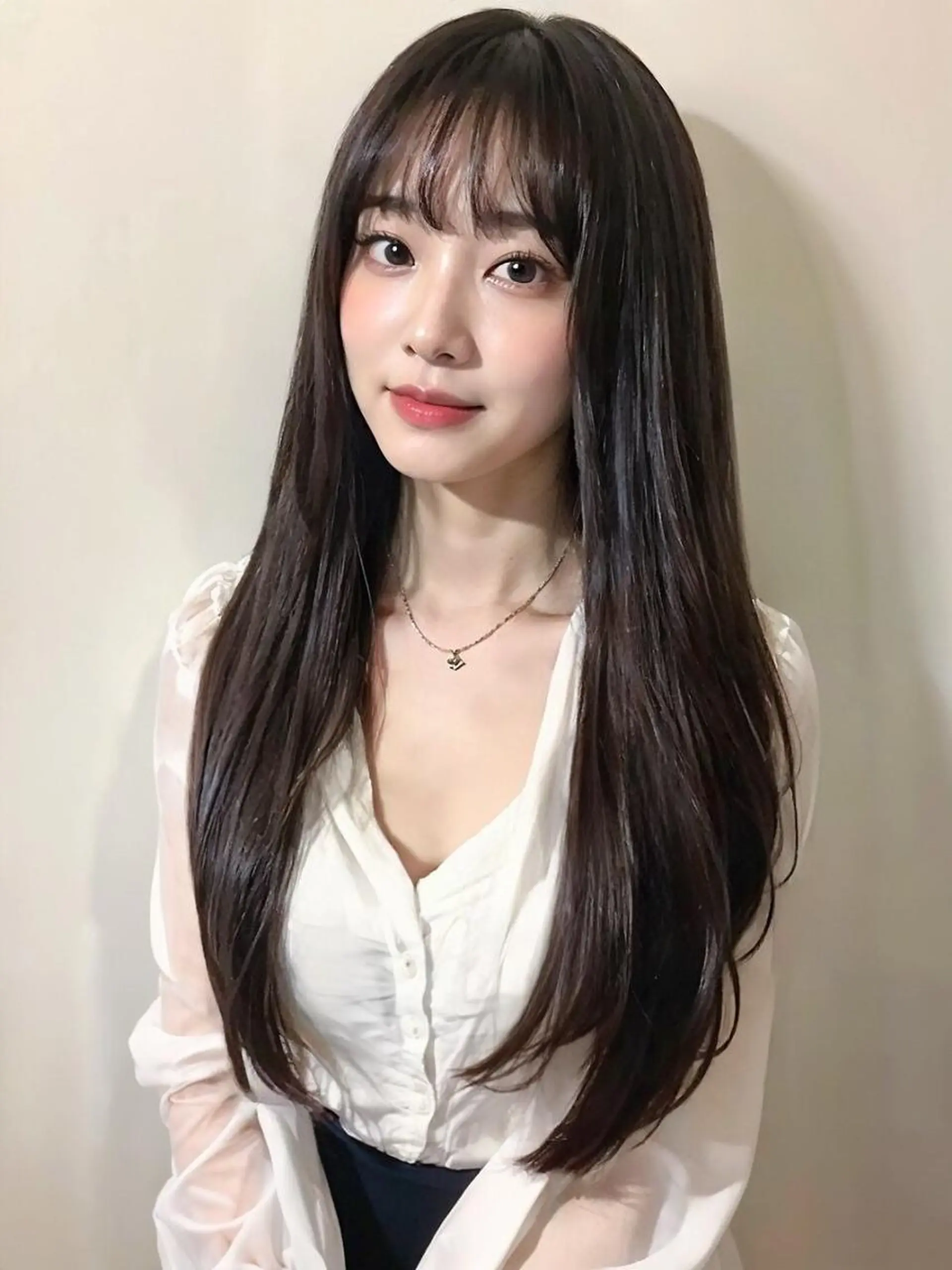 ロング 毛流れパーマ&縮毛 ⚔️夢生志(ゆうし)のヘアスタイル