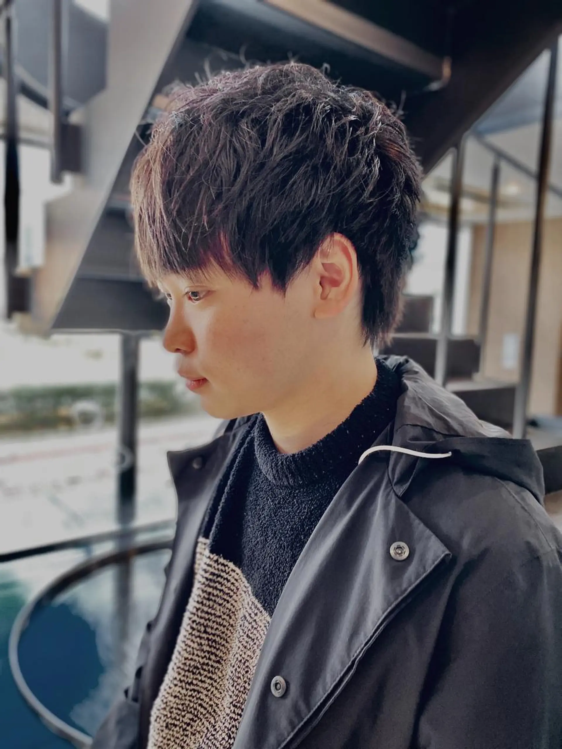 ショート パーマ ヘアアレンジ メンズ 坂尻 嘉珠也のヘアスタイル