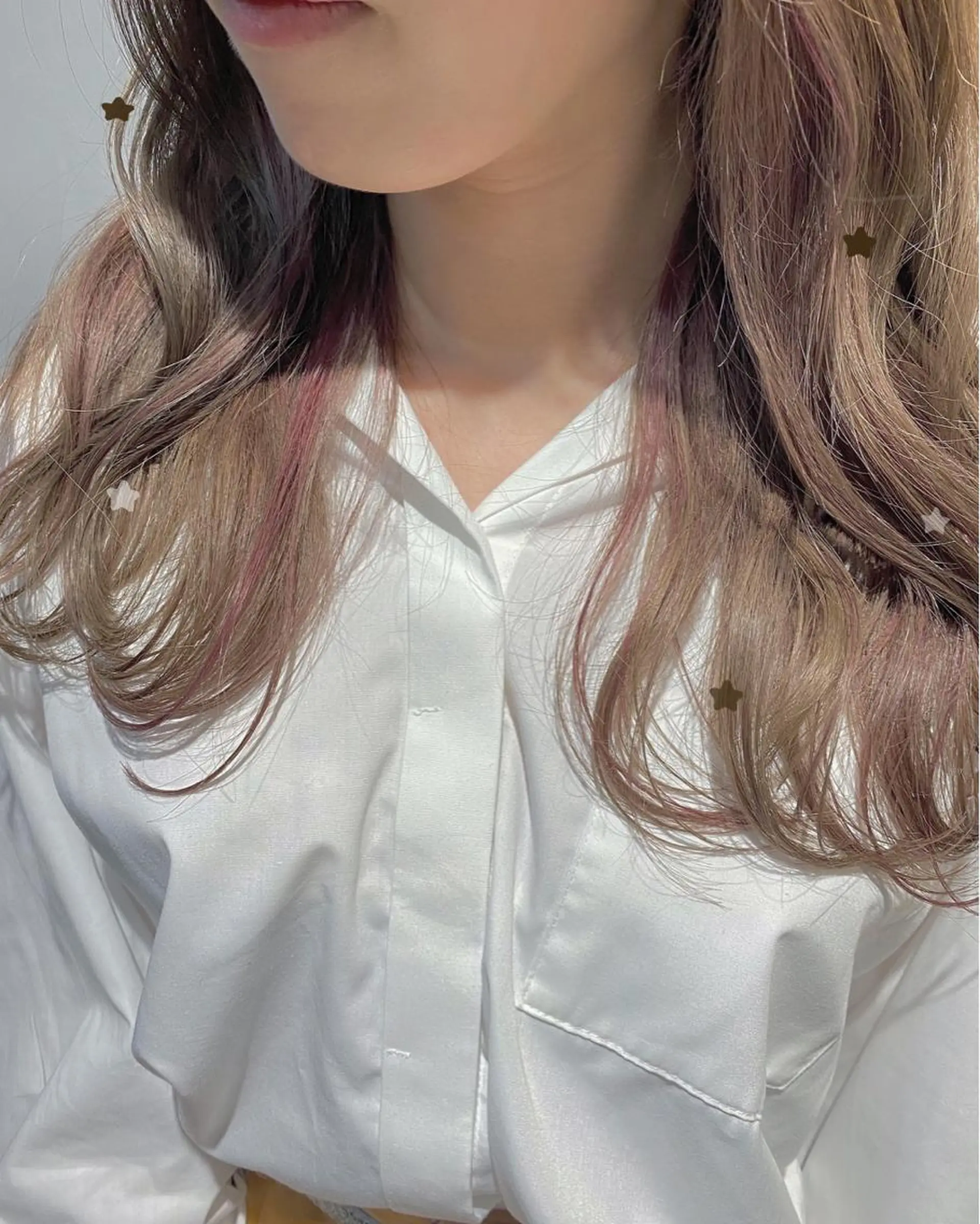 セミロング ハイライト LA.MIU★ Mayuのヘアスタイル