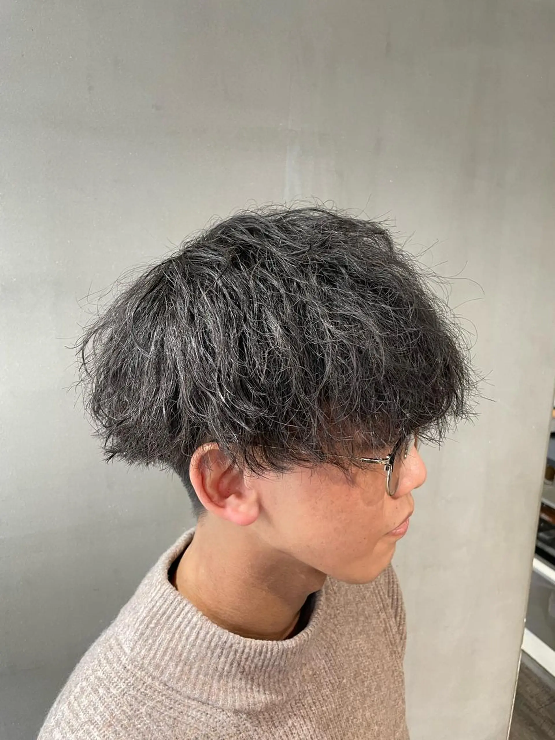 ショート パーマ メンズ メンズパーマ 学生（メンズ向け） 入学式 卒業式のヘアスタイル 学生 メンズ/メンズパーマ /心斎橋/新地政紀のヘアスタイル