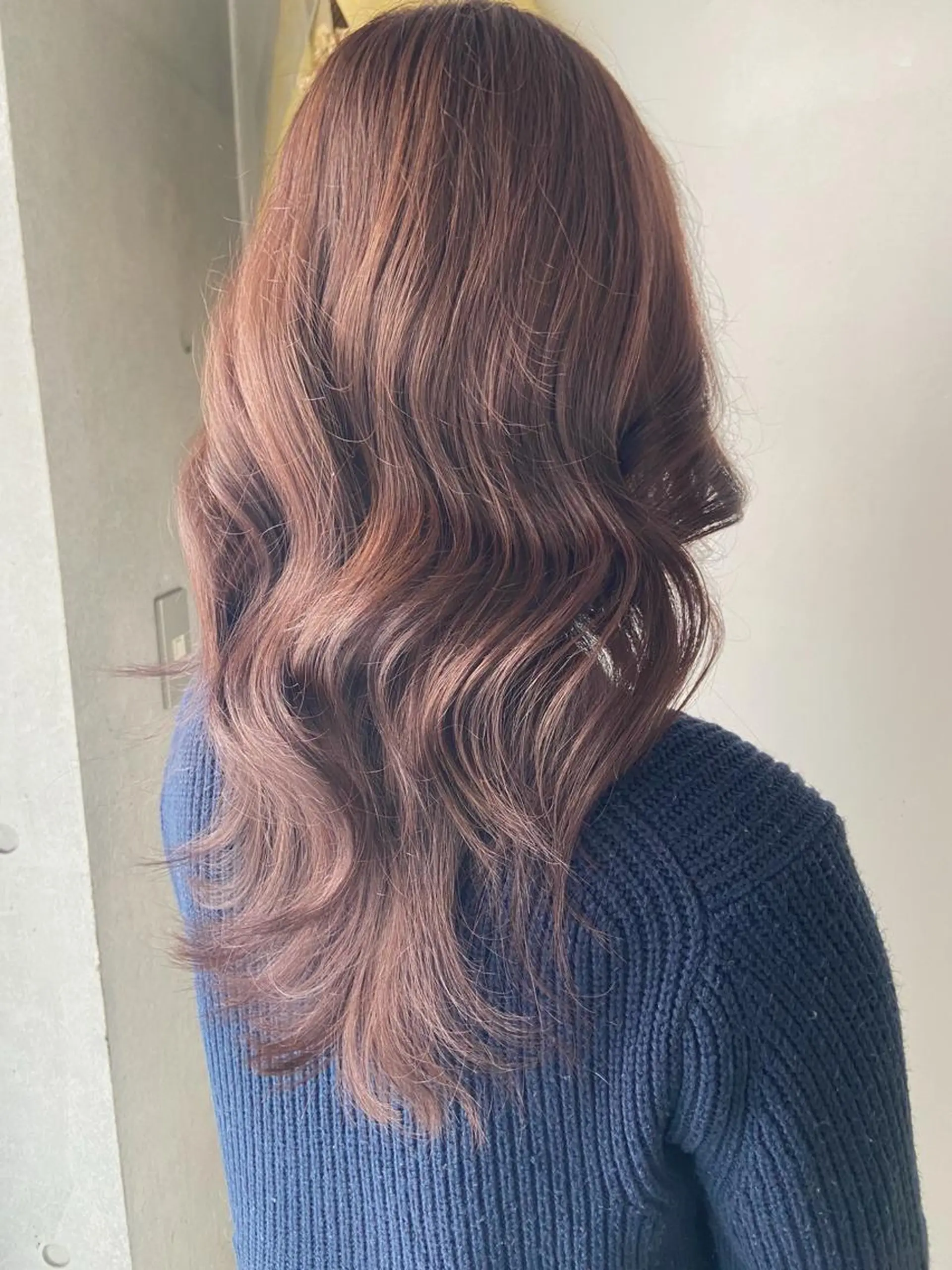 ロング カラー ブラウンカラー ピンクカラー ピンクブラウン 後藤 卓哉のヘアスタイル
