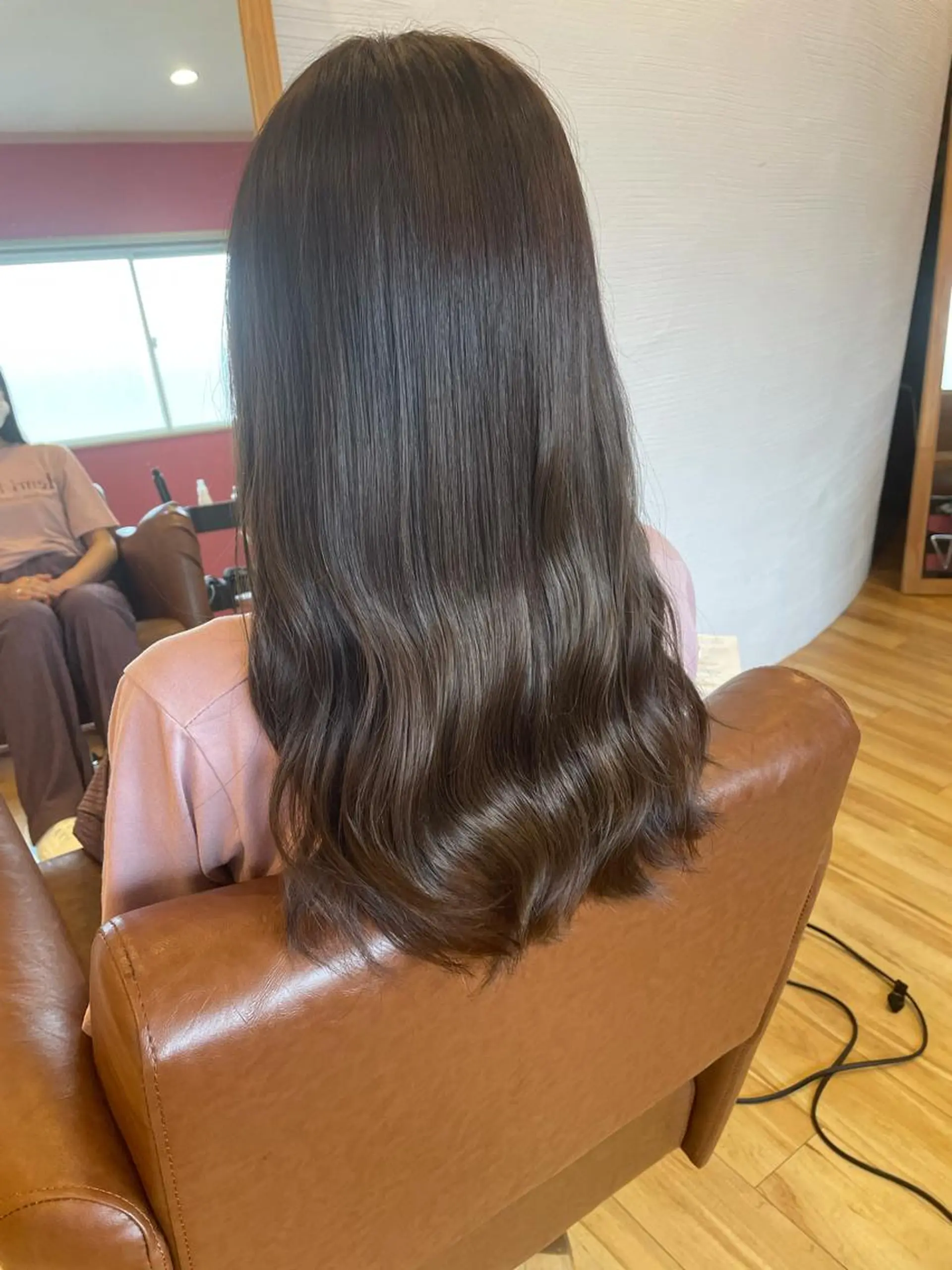 ロング カラー ヘアアレンジ グレージュ モカグレージュ 髪質改善 トリートメント カット トリートメント 北九州美容室 🕊️わかな✂︎のヘアスタイル