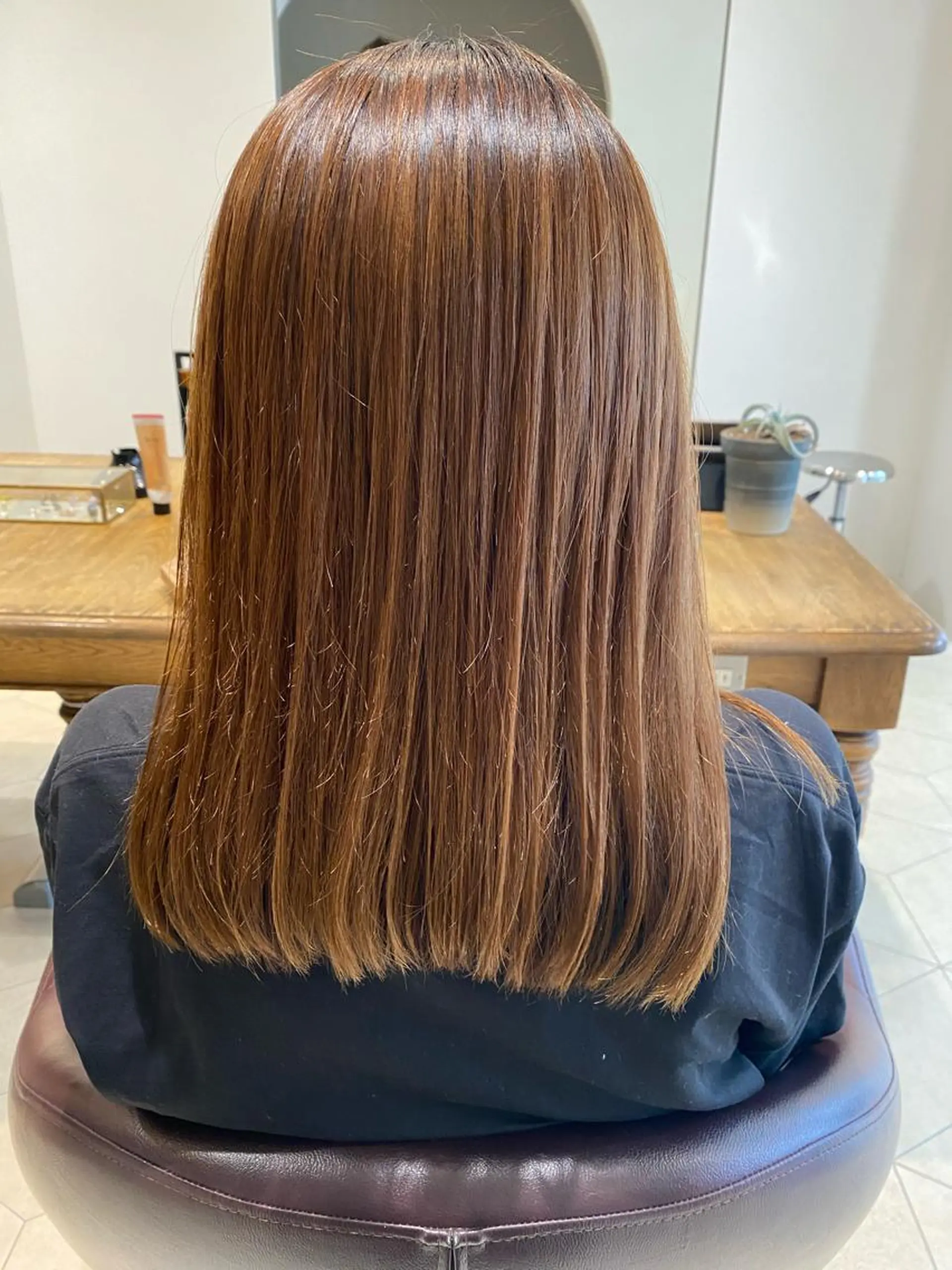 セミロング トリートメント 大倉 未波のヘアスタイル