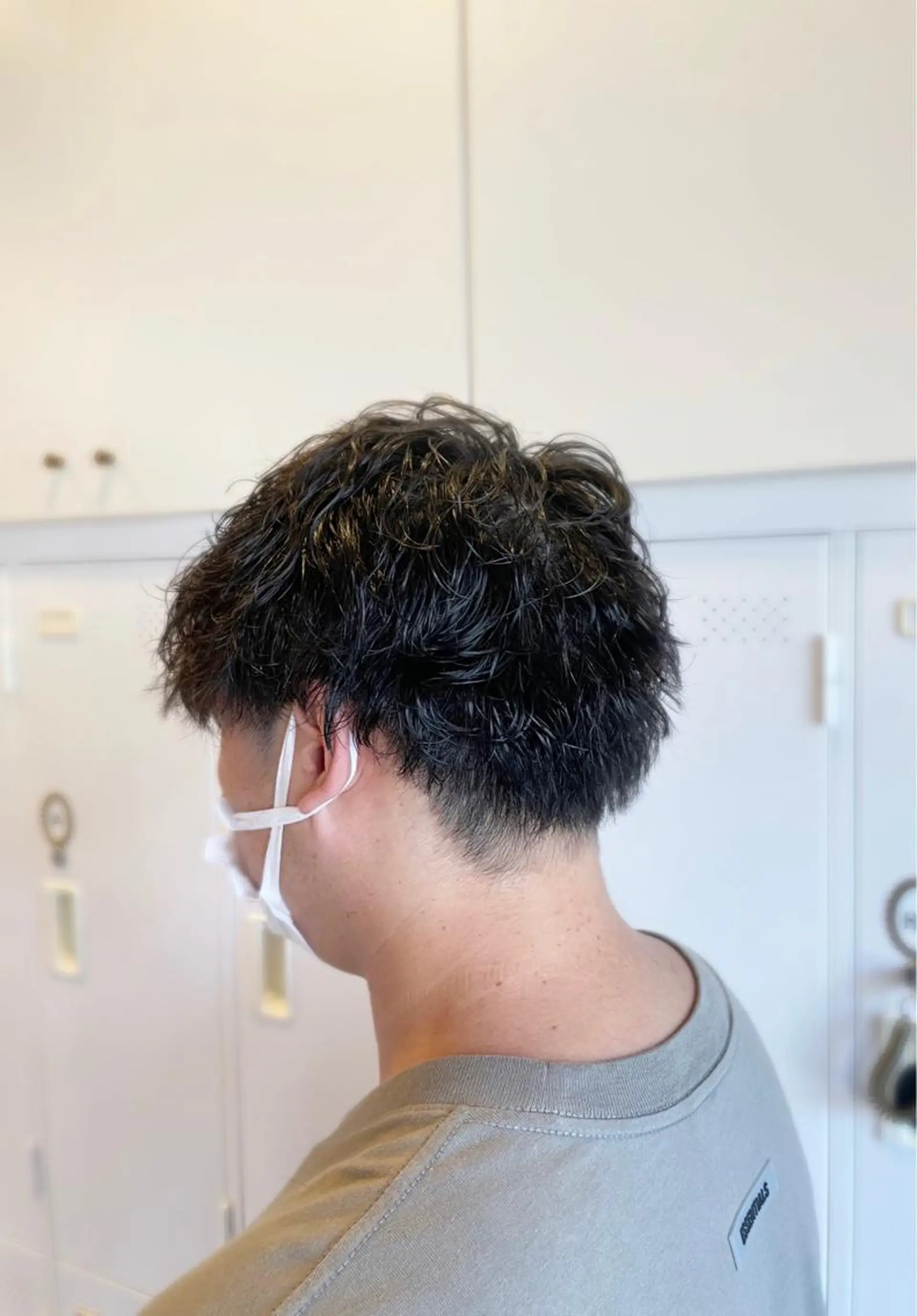 ショート パーマ メンズ メンズパーマ カット パーマ 大阪長居🌱野見山 卓也のヘアスタイル