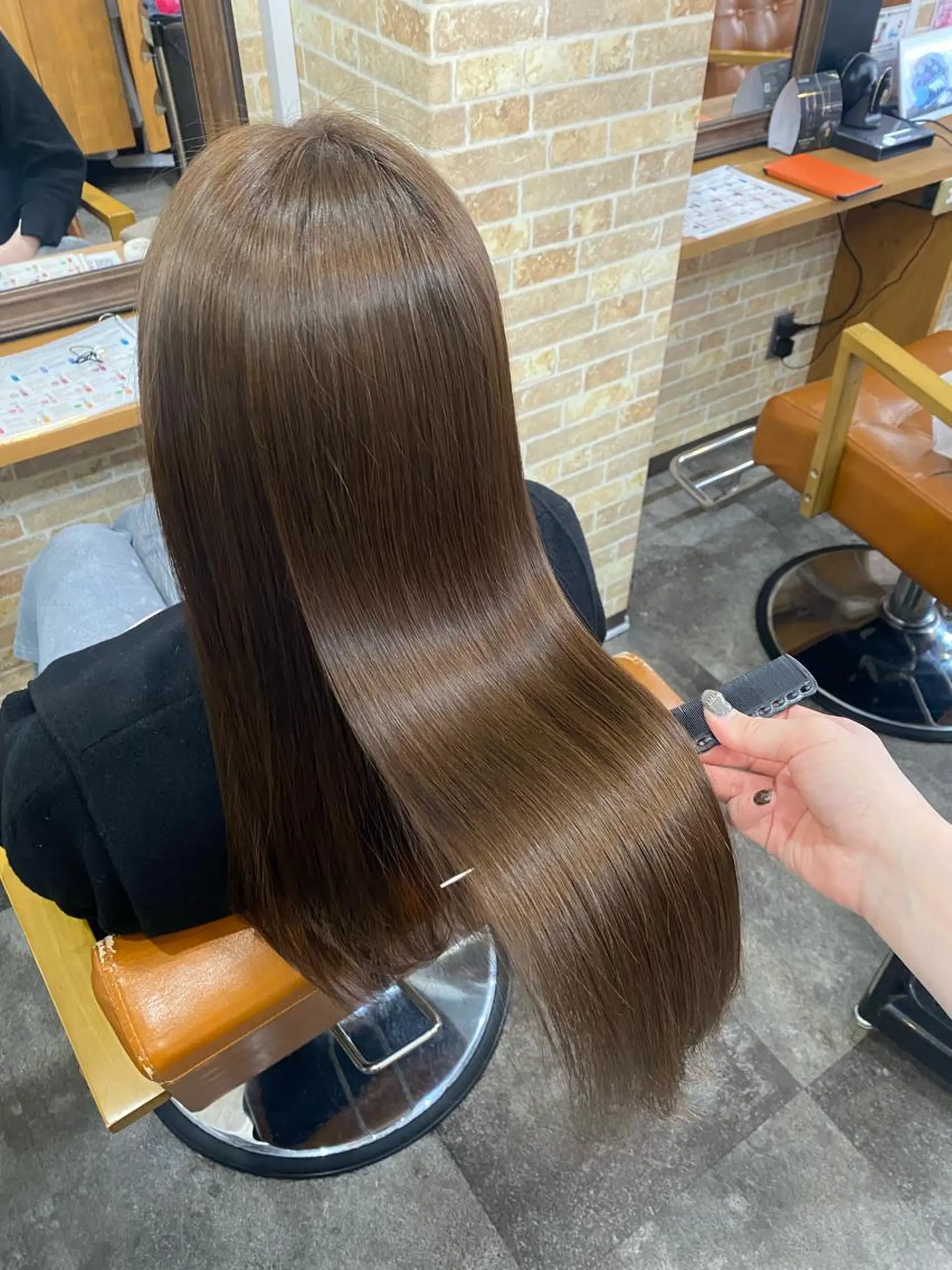 ロング カット 縮毛矯正 トリートメント 髪質改善 🤍erikaのヘアスタイル
