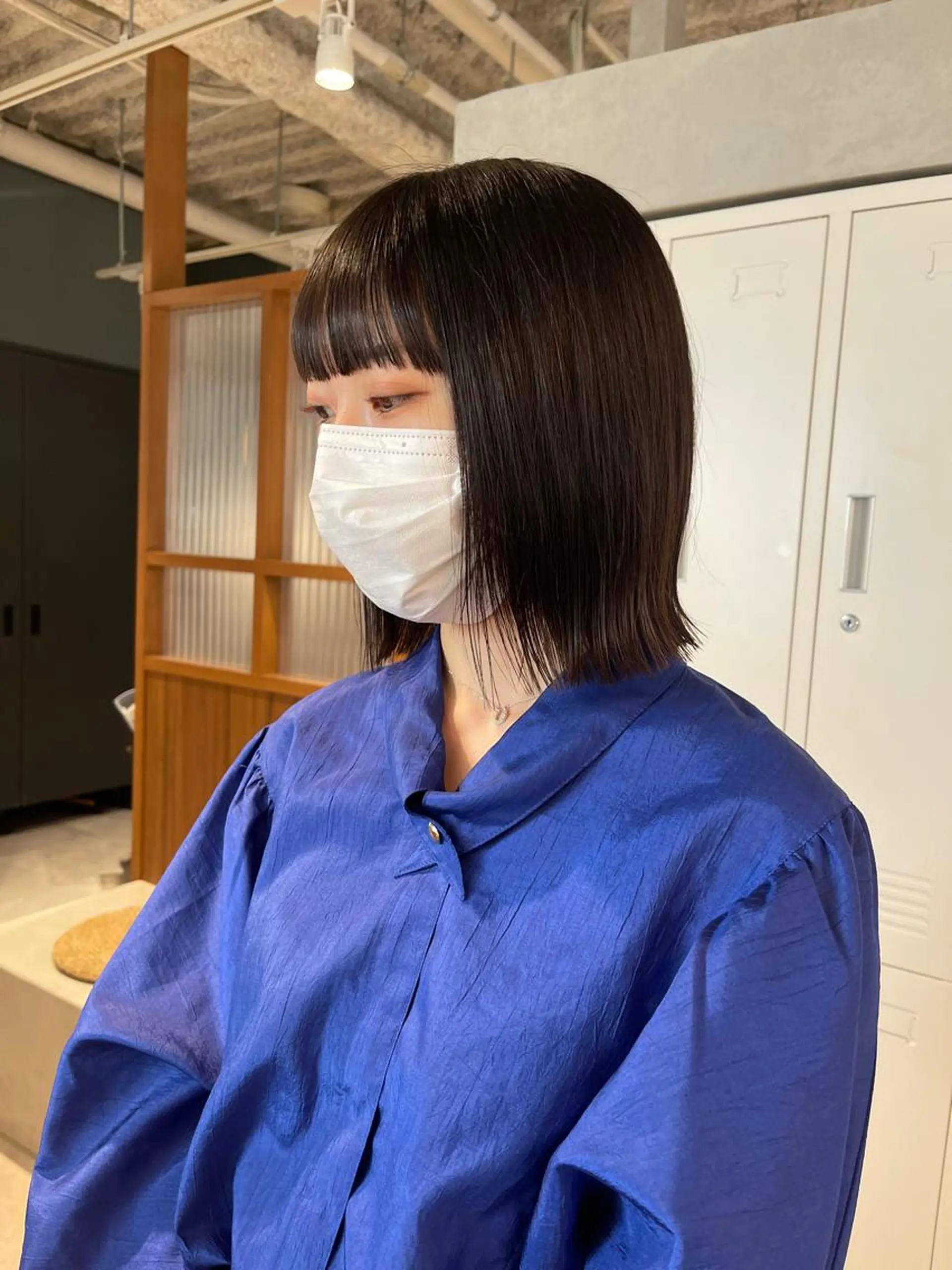 ショート カラー 切りっぱなしボブ ボブ カット トリートメント 店長　MANAMI ／ブリーチ／骨格ボブのヘアスタイル