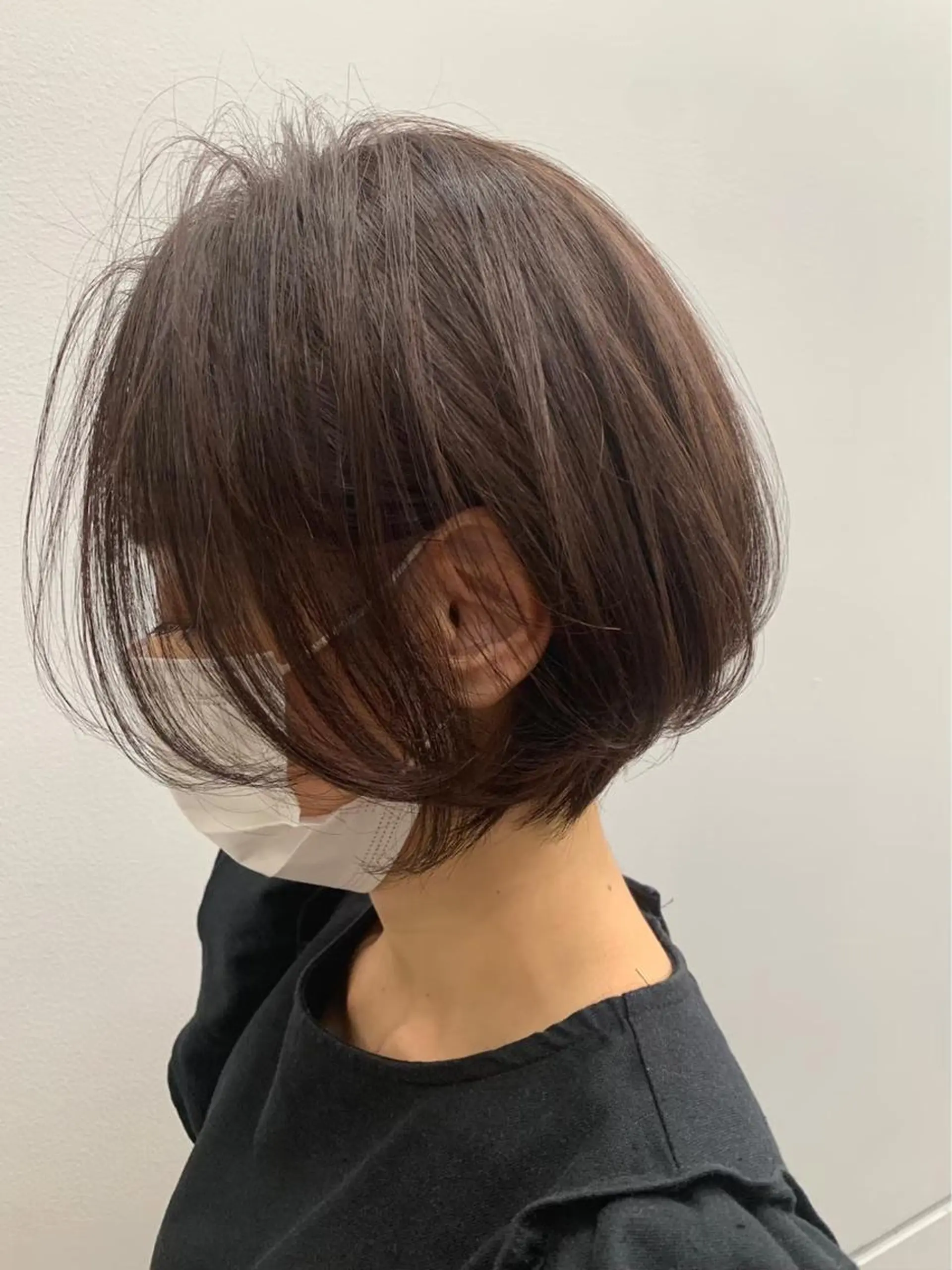 ショート カラー 京都レイヤーカット/ 縮毛矯正/羽柴りくのマツエク・マツパデザイン