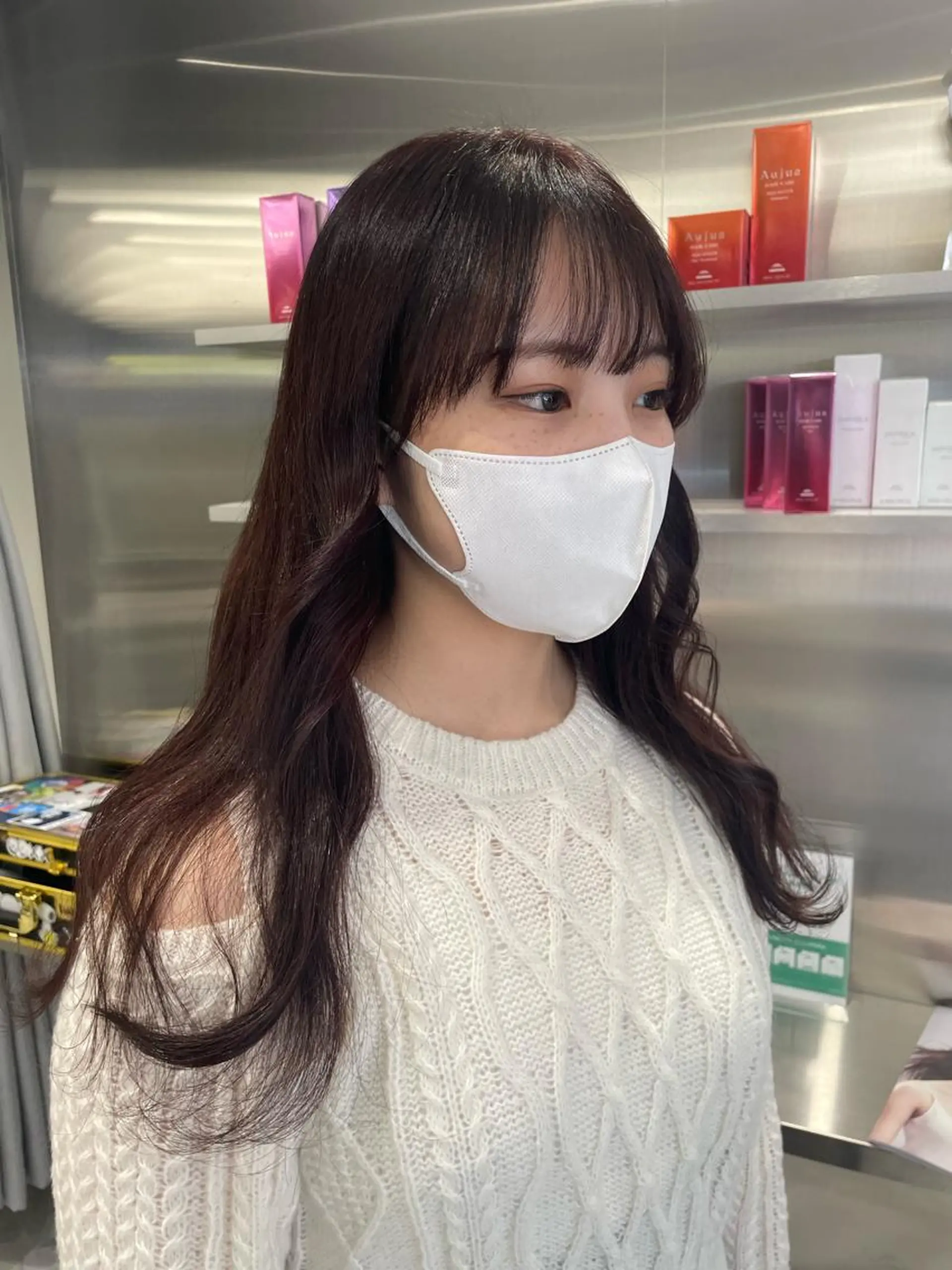 ロング カラー ラベンダーカラー ピンクカラー ヘアカラー 🧁はるひ/ ZEST八王子🟡のヘアスタイル