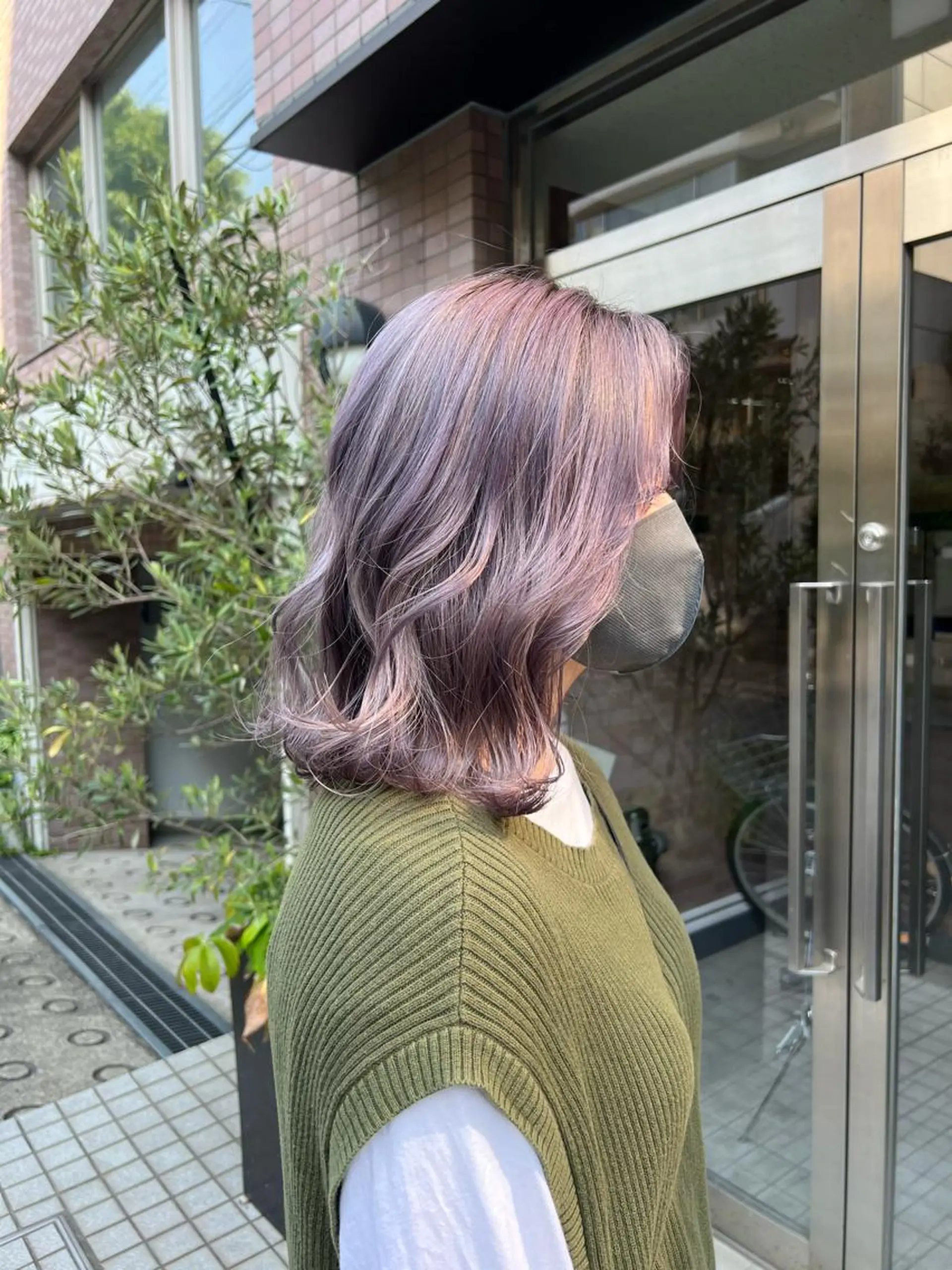 ミディアム カラー ヘアカラー トリートメント 🦋韓国ヘア 坂本 菜摘🦋のヘアスタイル
