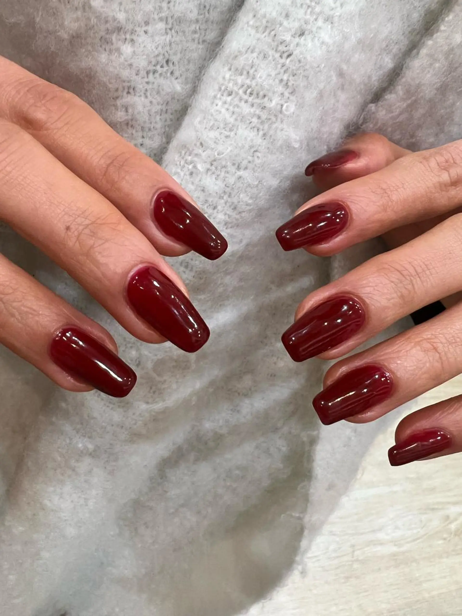 ヘアアレンジ ネイル ボルドー ヘアメイクネイリスト 💄💅hidemiのネイルデザイン