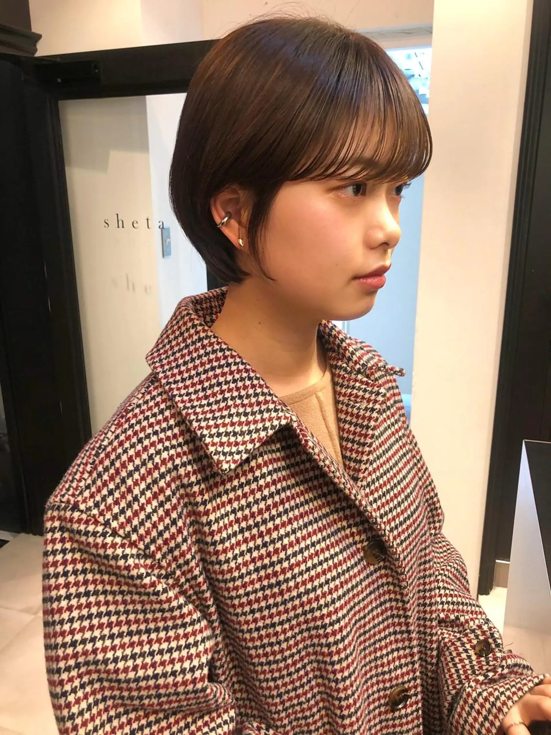 ショート 丸みショート ショートヘア 小顔カット カット ヘアカラー 中澤 美緒のヘアスタイル