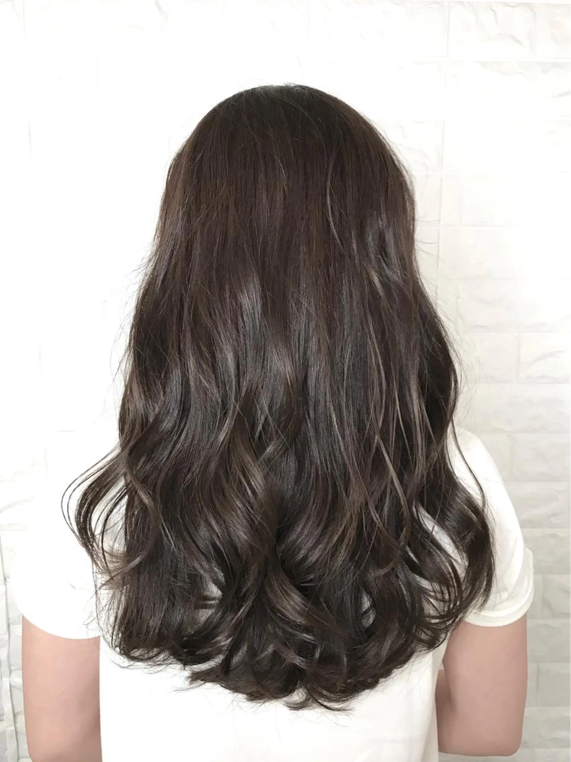 ロング カラー アッシュ 透明感カラー イルミナカラー エイジングケア特化 美容師✂️山崎竜二のヘアスタイル