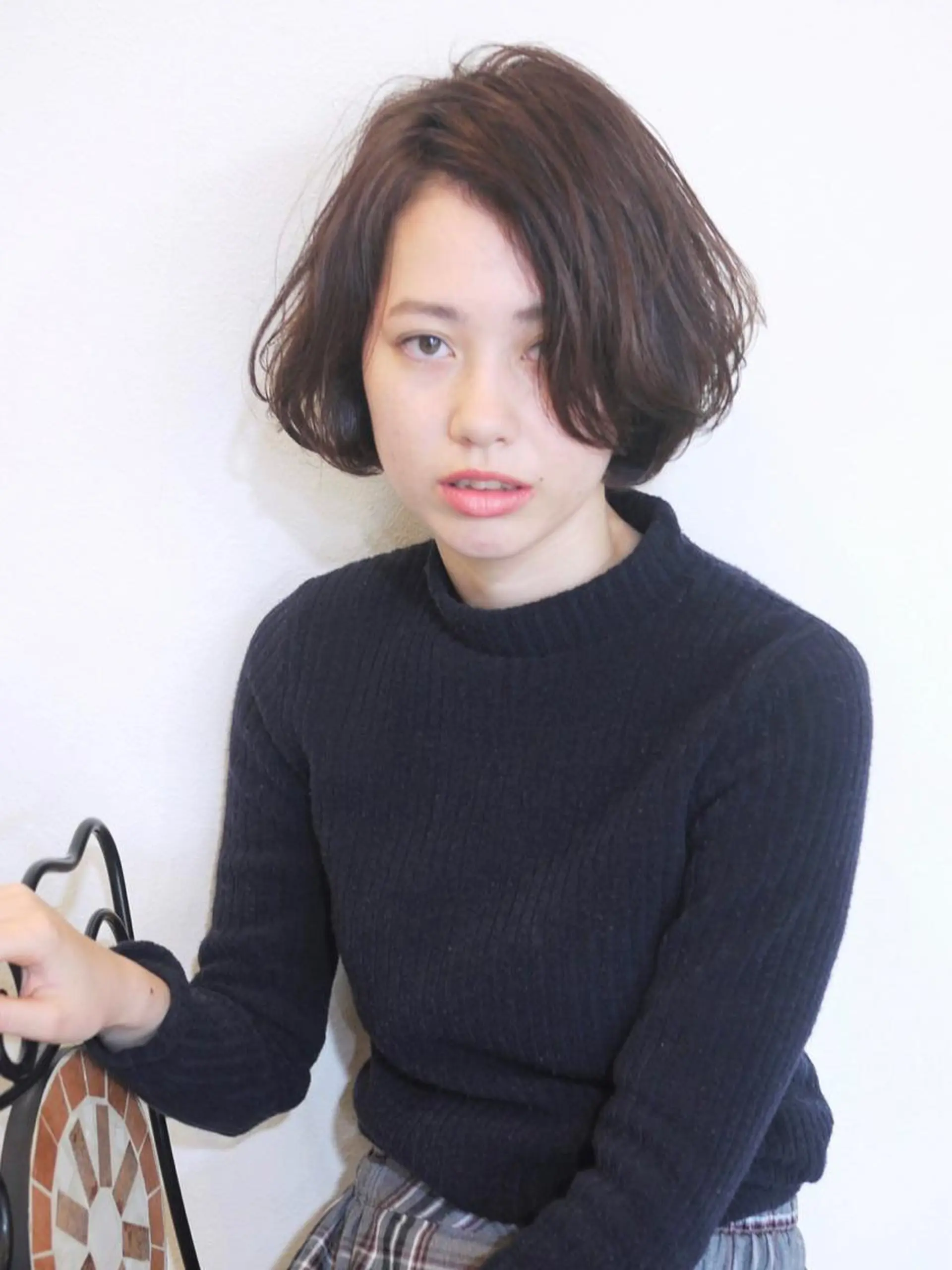 ショート ボブ カット ヘアカラー 藤井 一輝のヘアスタイル