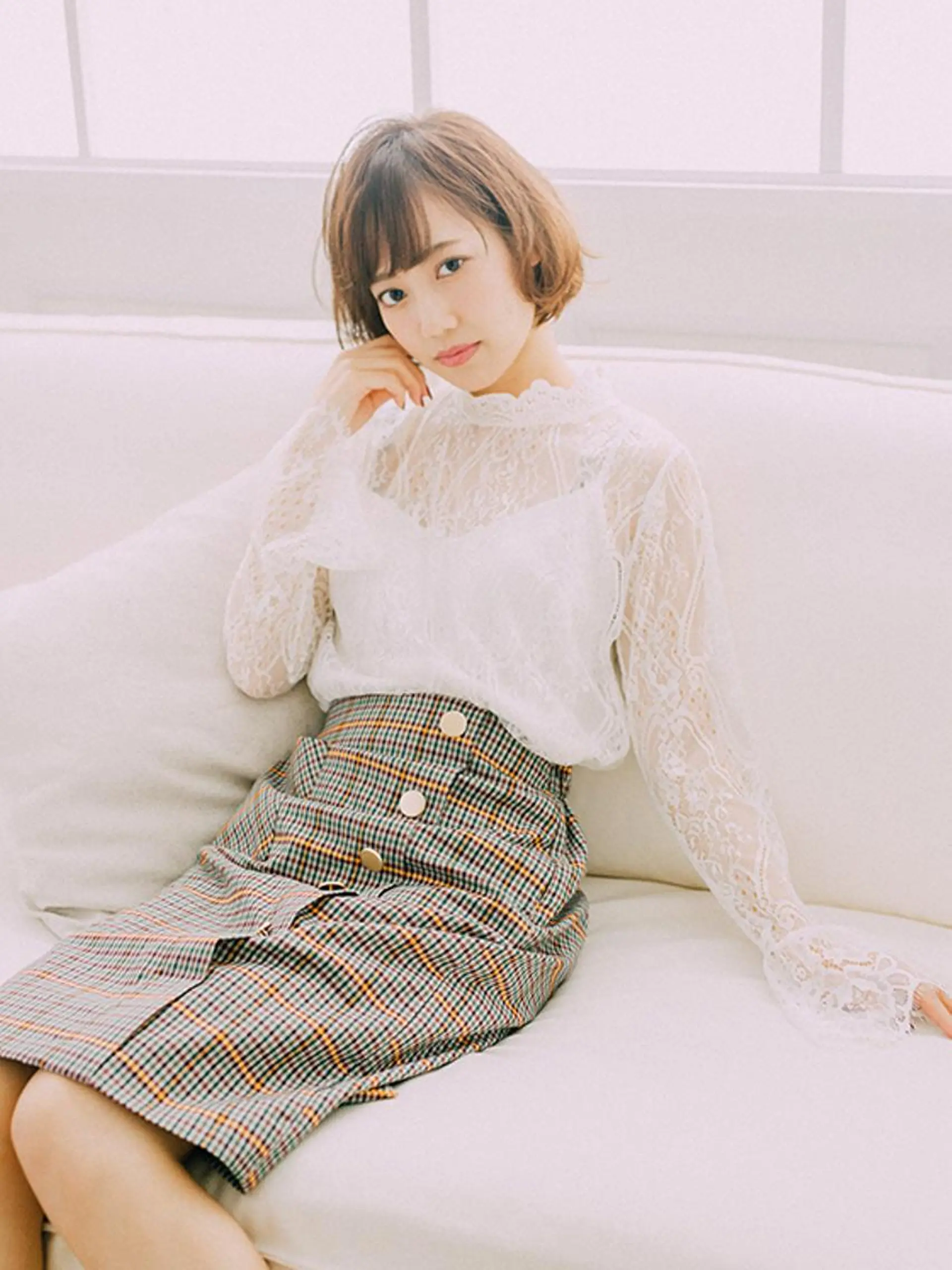 ミディアム カラー 【公式】amble luxe池袋東口💛のヘアスタイル