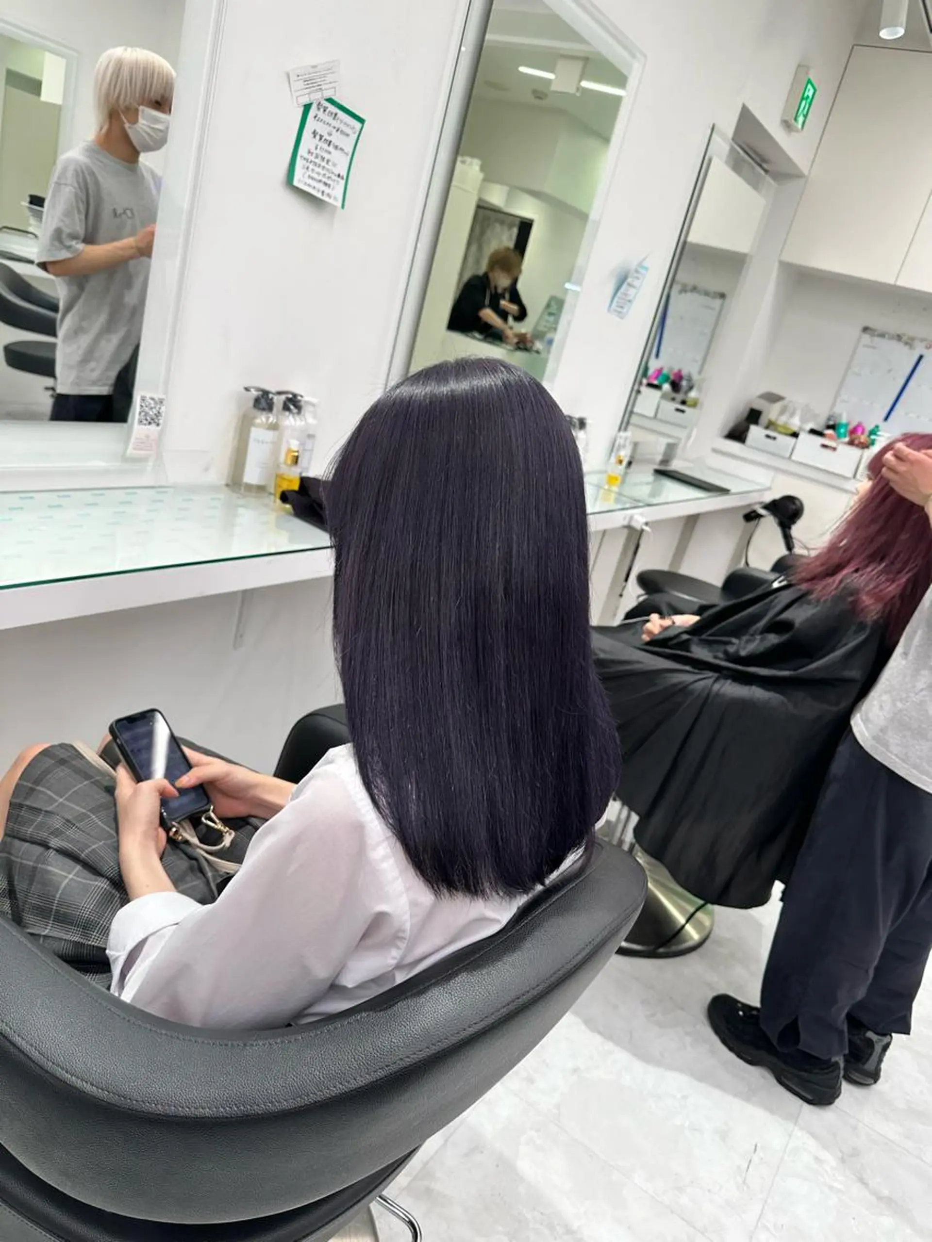 カラー マンツーマン/原宿/ 透明感カラー⭐️のヘアスタイル