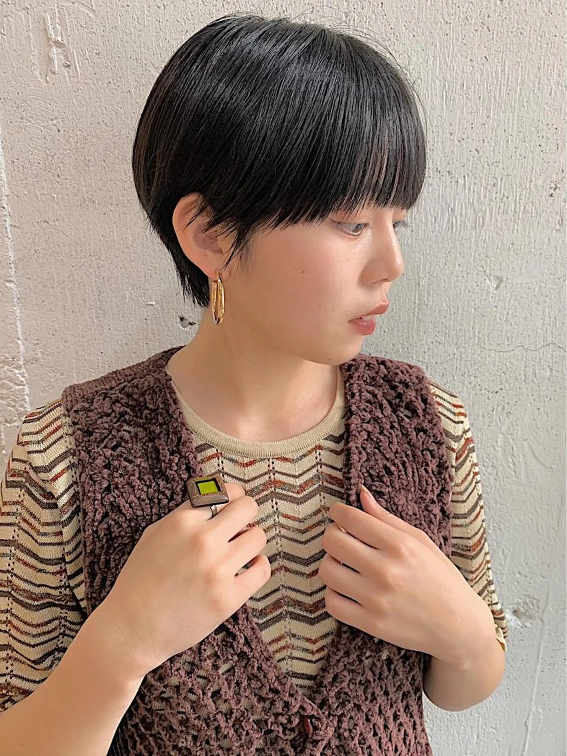 ショート カラー ブルーカラー イルミナカラー Fuuu《フゥ》所属・シノザキ シンゴのヘアスタイル
