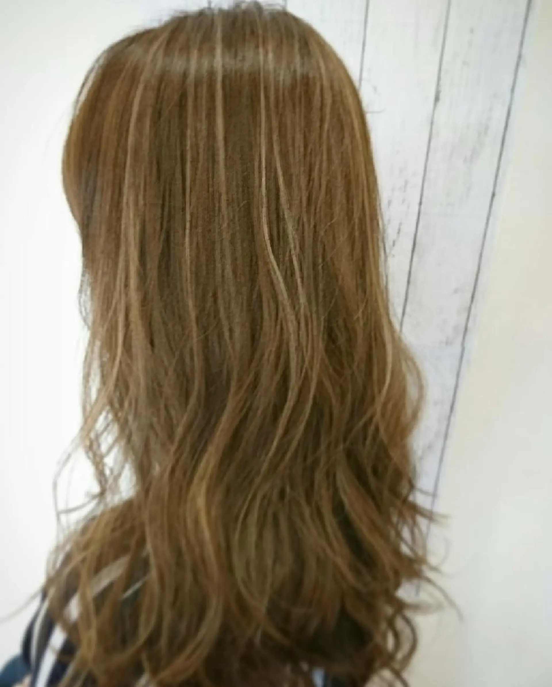 ロング カラー ベージュカラー ハイライトカラー ハイライト ロング 💎カラー特化💎 長嶺文江💎のヘアスタイル
