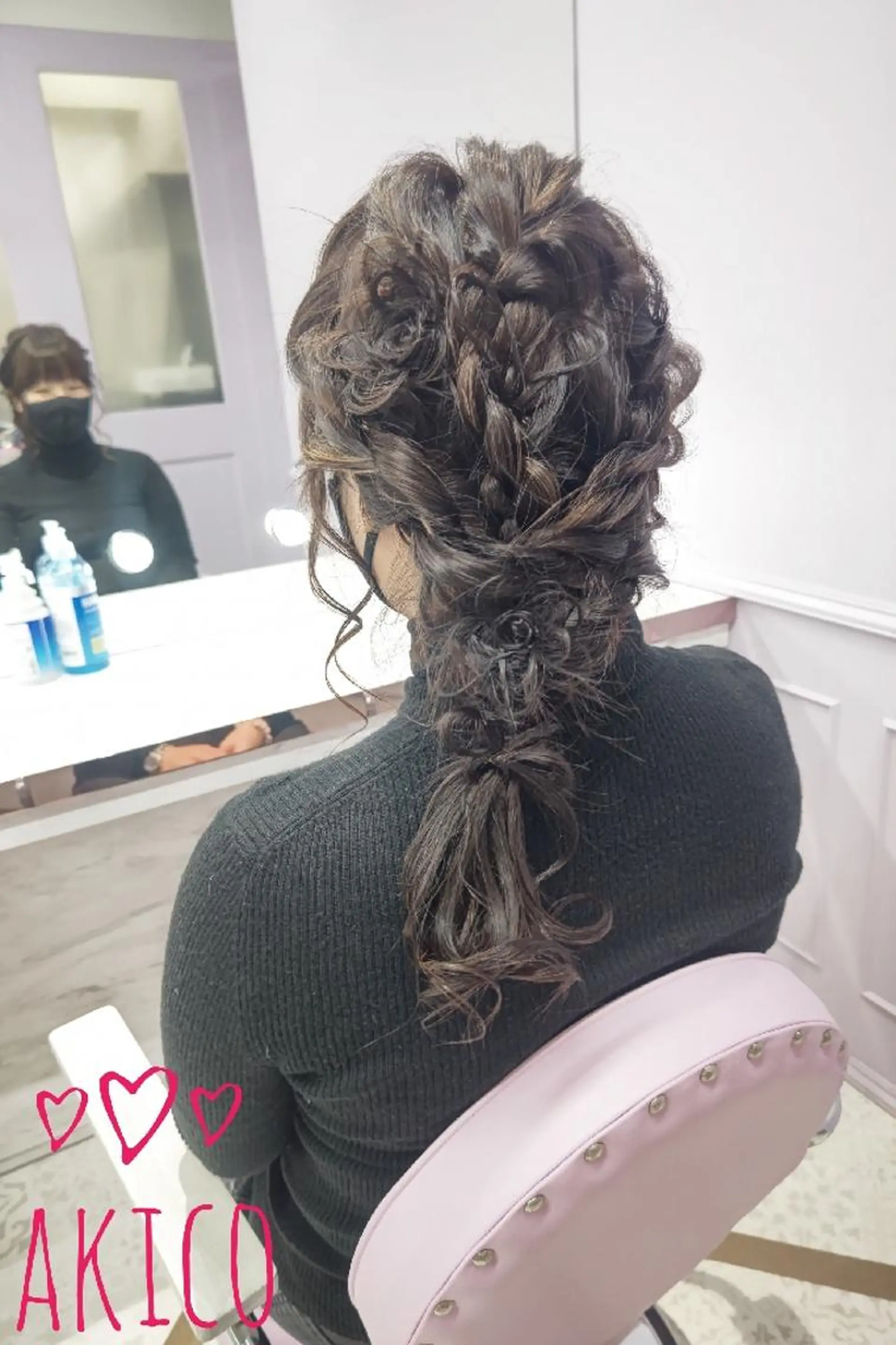 セミロング LUXBE GALLERY なんば駅前店所属・ラックスビーギャラリ ー AKICOのヘアスタイル