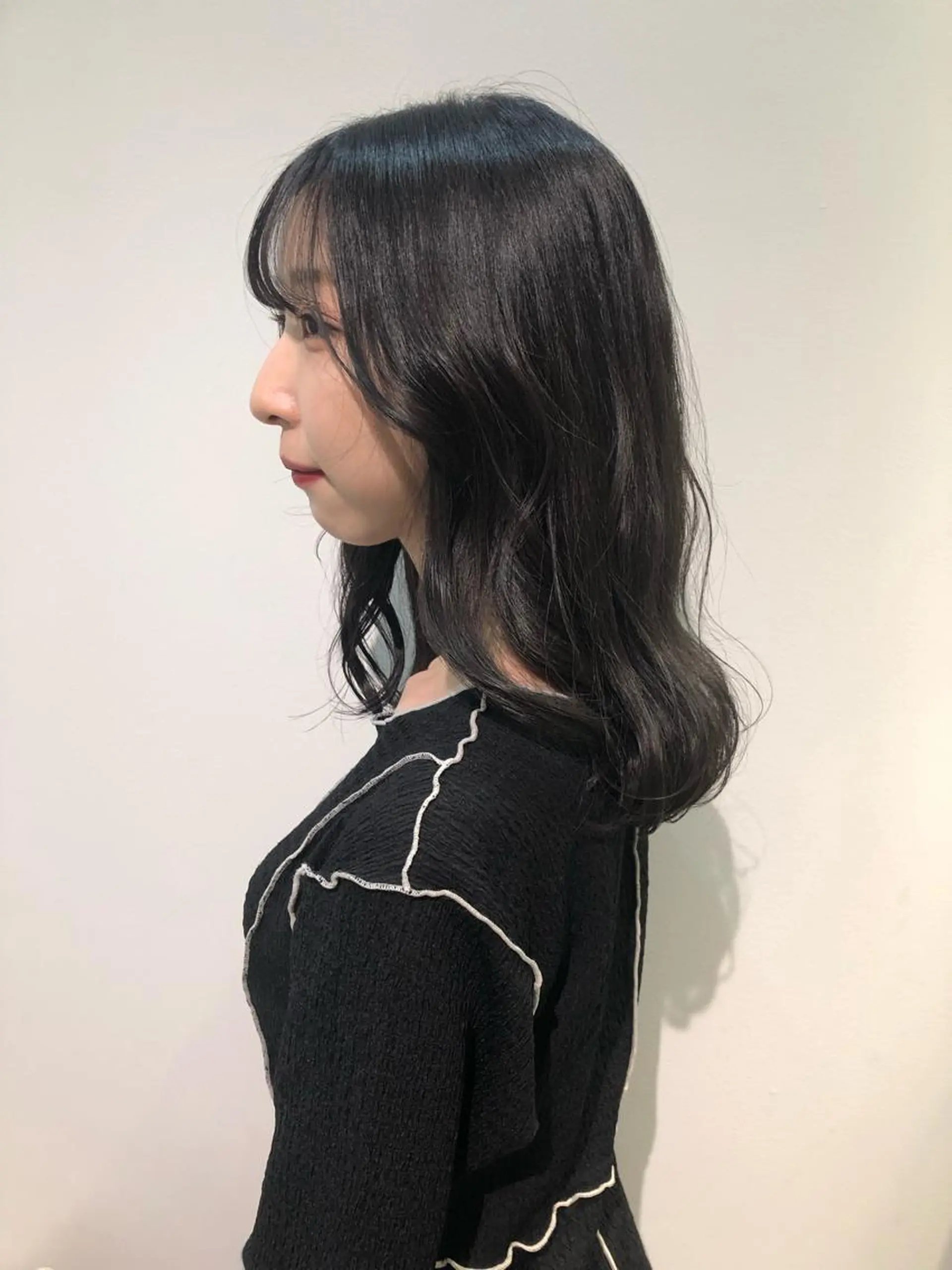 セミロング カラー ダークグレー レイヤー/お顔まわり 暖色カラー🍑Amiのその他イメージ