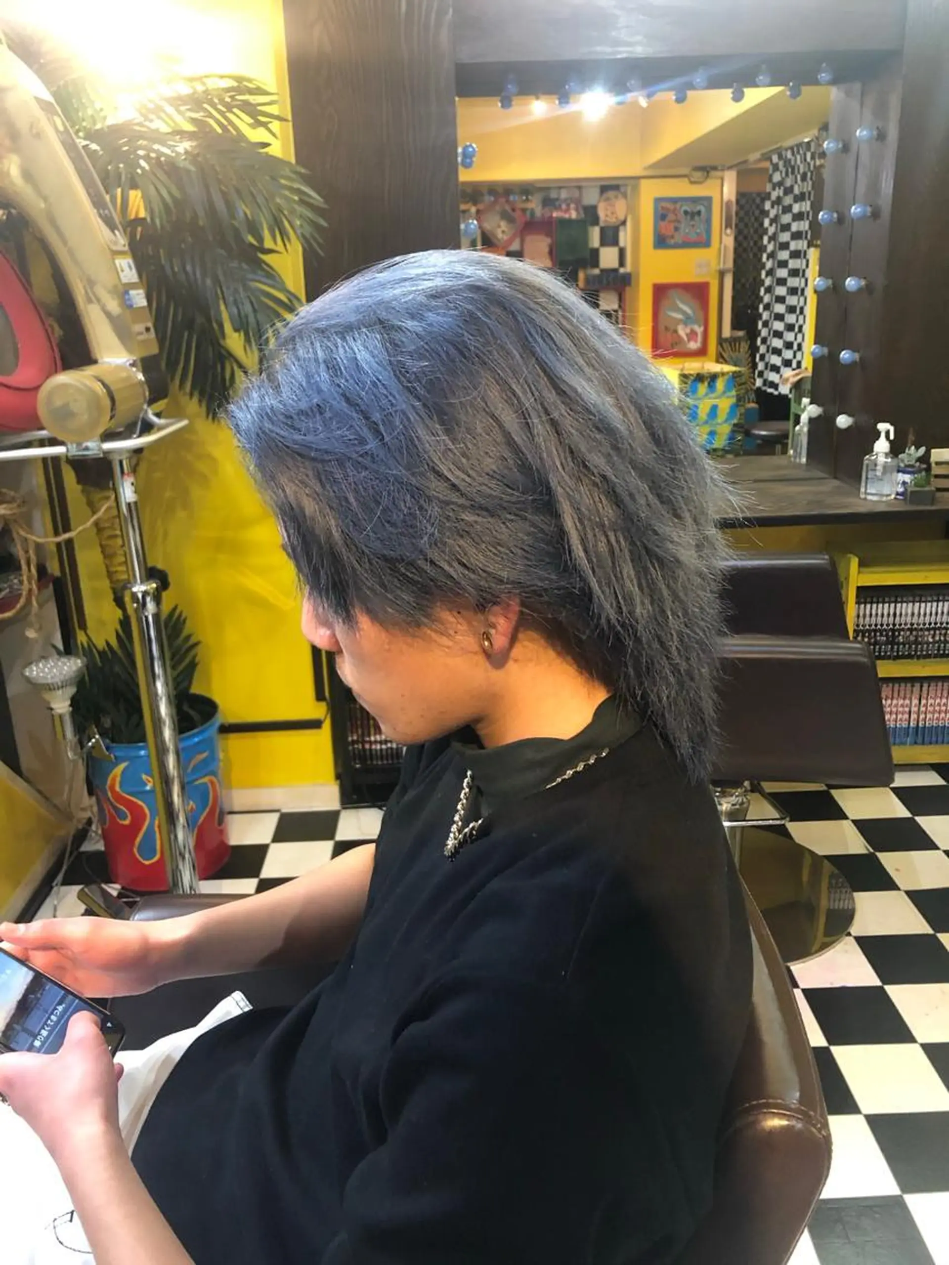 ショート メンズ メンズブリーチ luce所属・千代 夏輝のヘアスタイル