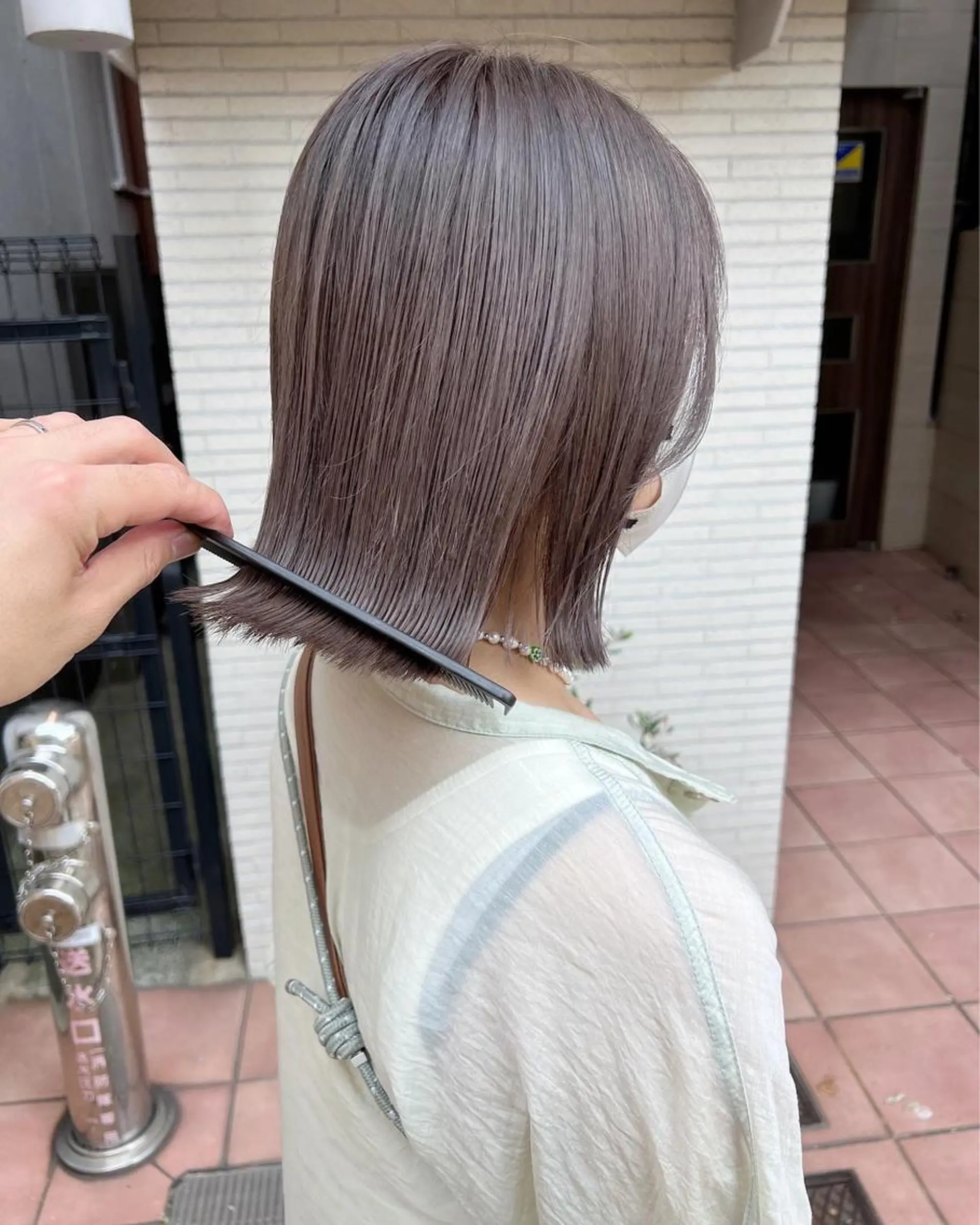 ミディアム カラー カット ヘアカラー トリートメント Grit 元町店のヘアスタイル