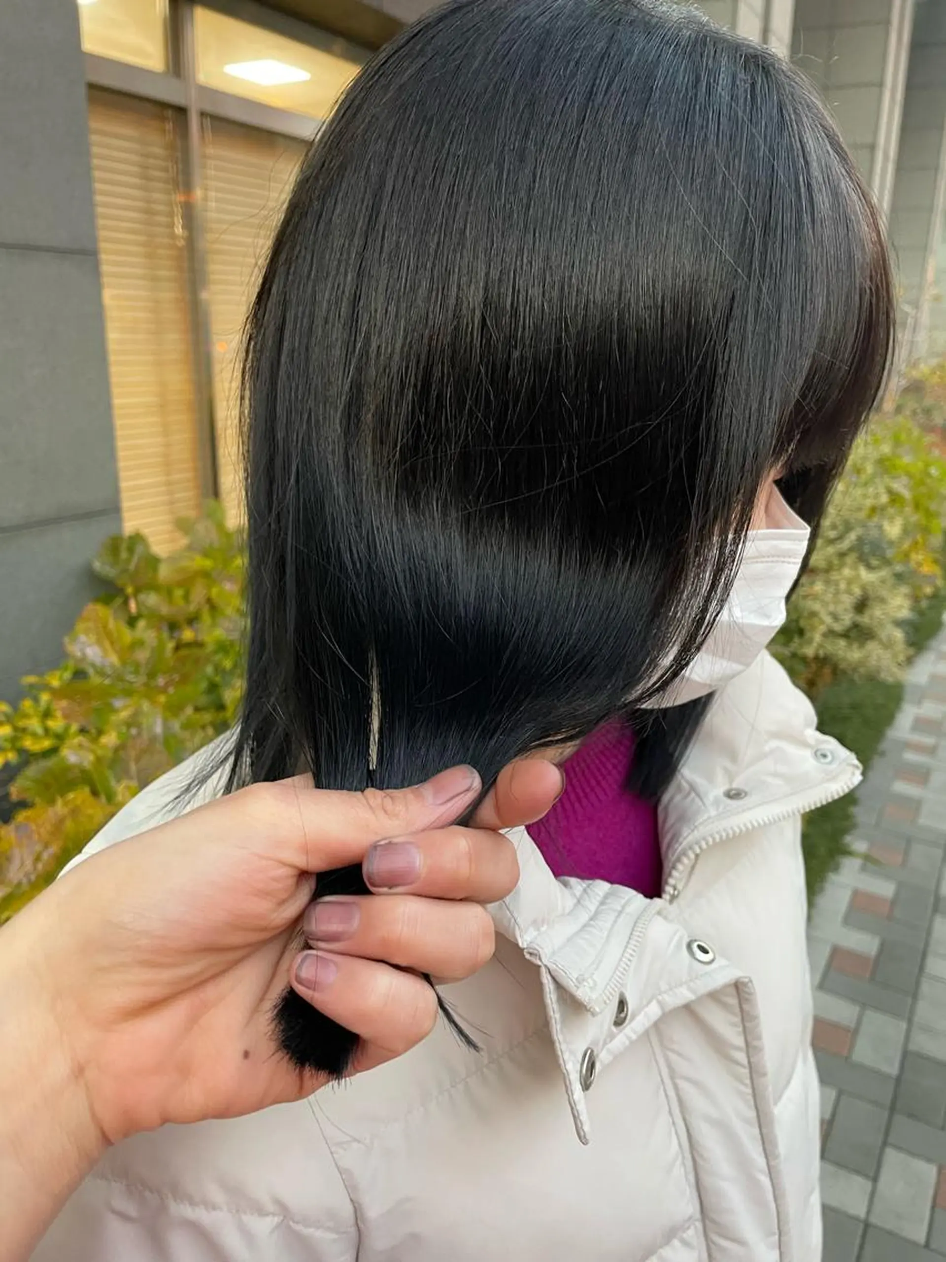 カラー 黒髪 エドルカラー SOYONなんば店 ／韓国風のヘアスタイル