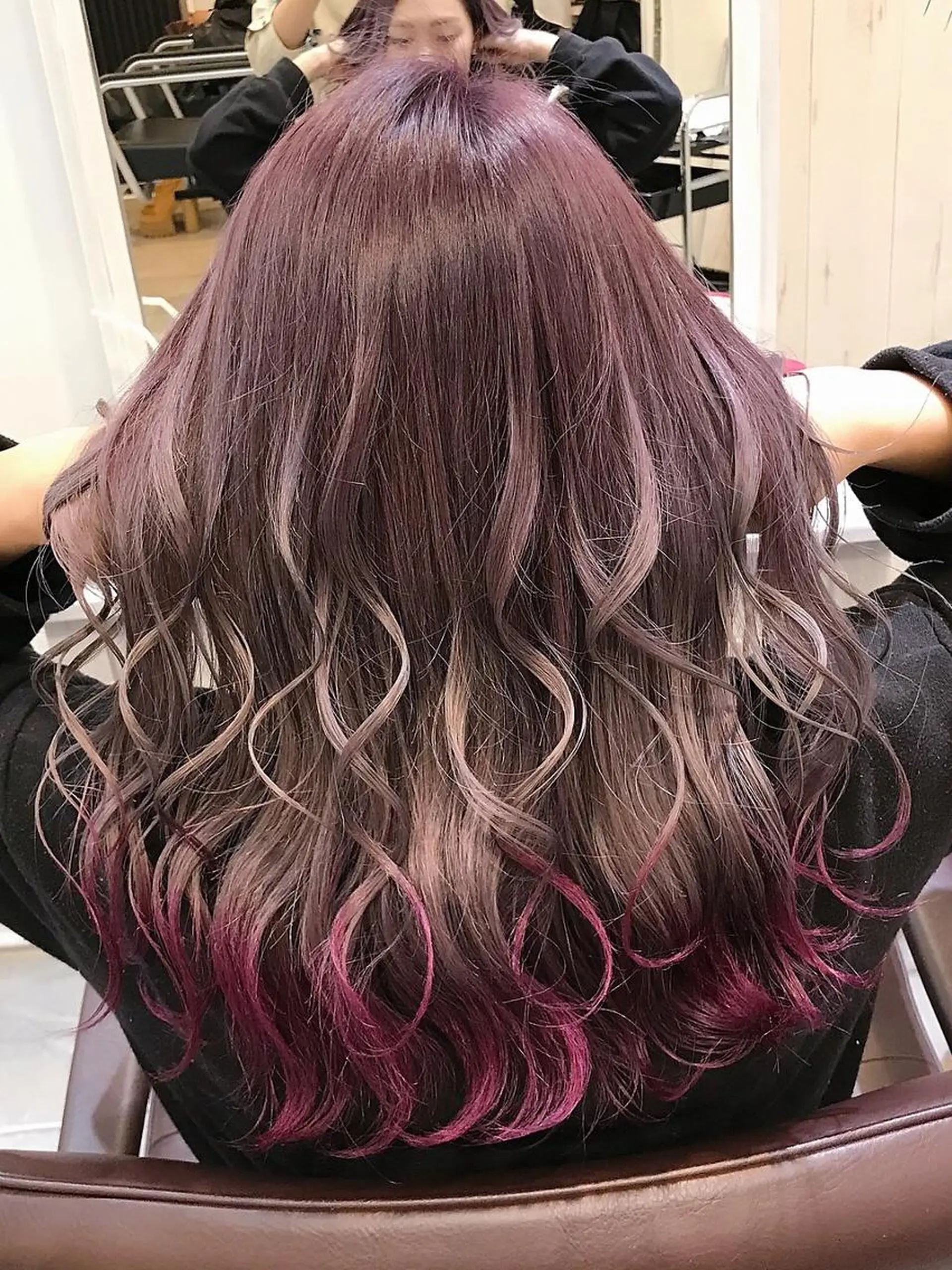 ロング カラー パーマ ヘアアレンジ エクステ地域最安値★ Device梅田のヘアスタイル