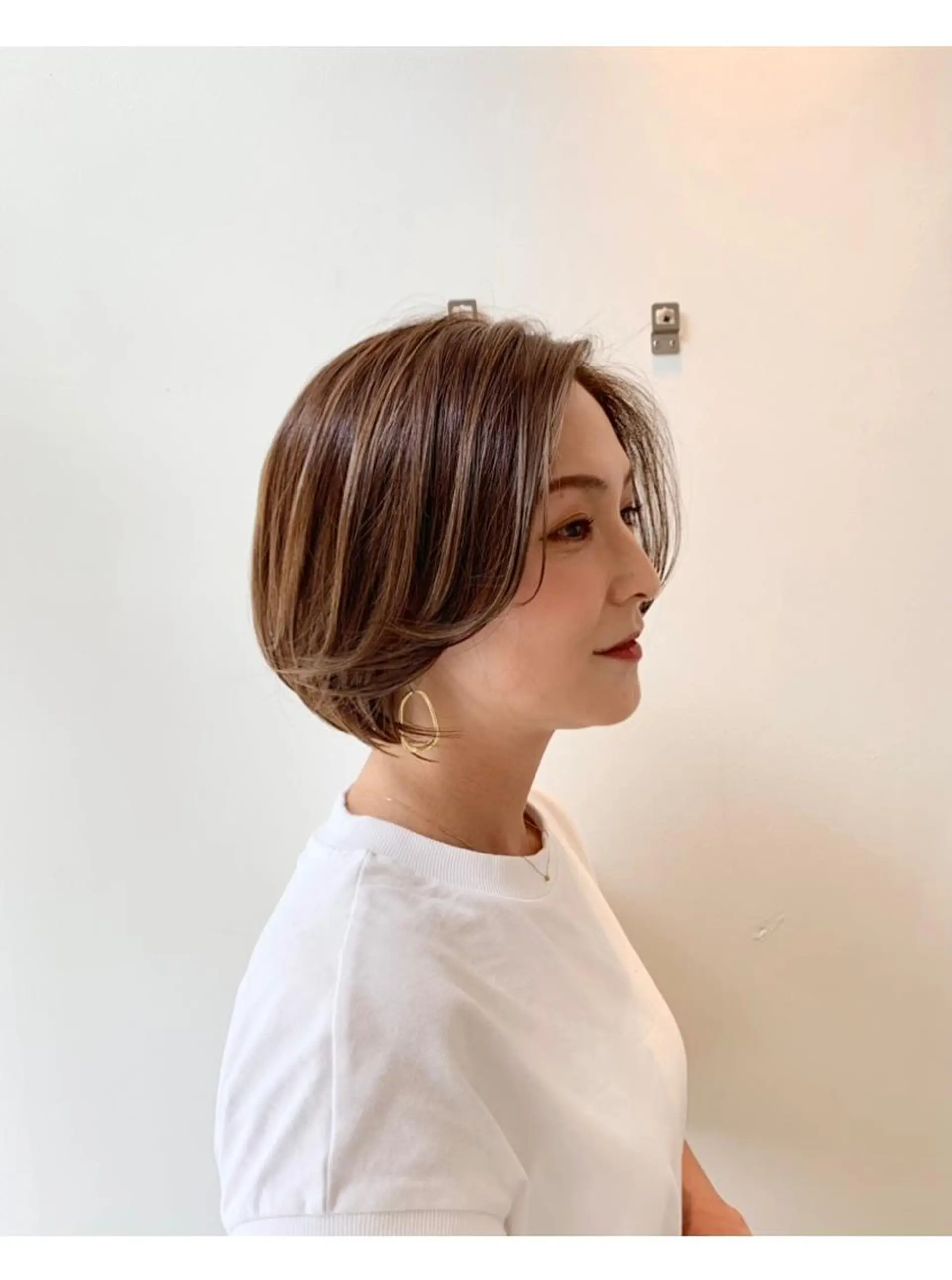 ショート ボブ ハイライト 学生 ショートヘア 小顔カット 完全完結個室サロンlevel √One所属・中尾 文哉のその他イメージ
