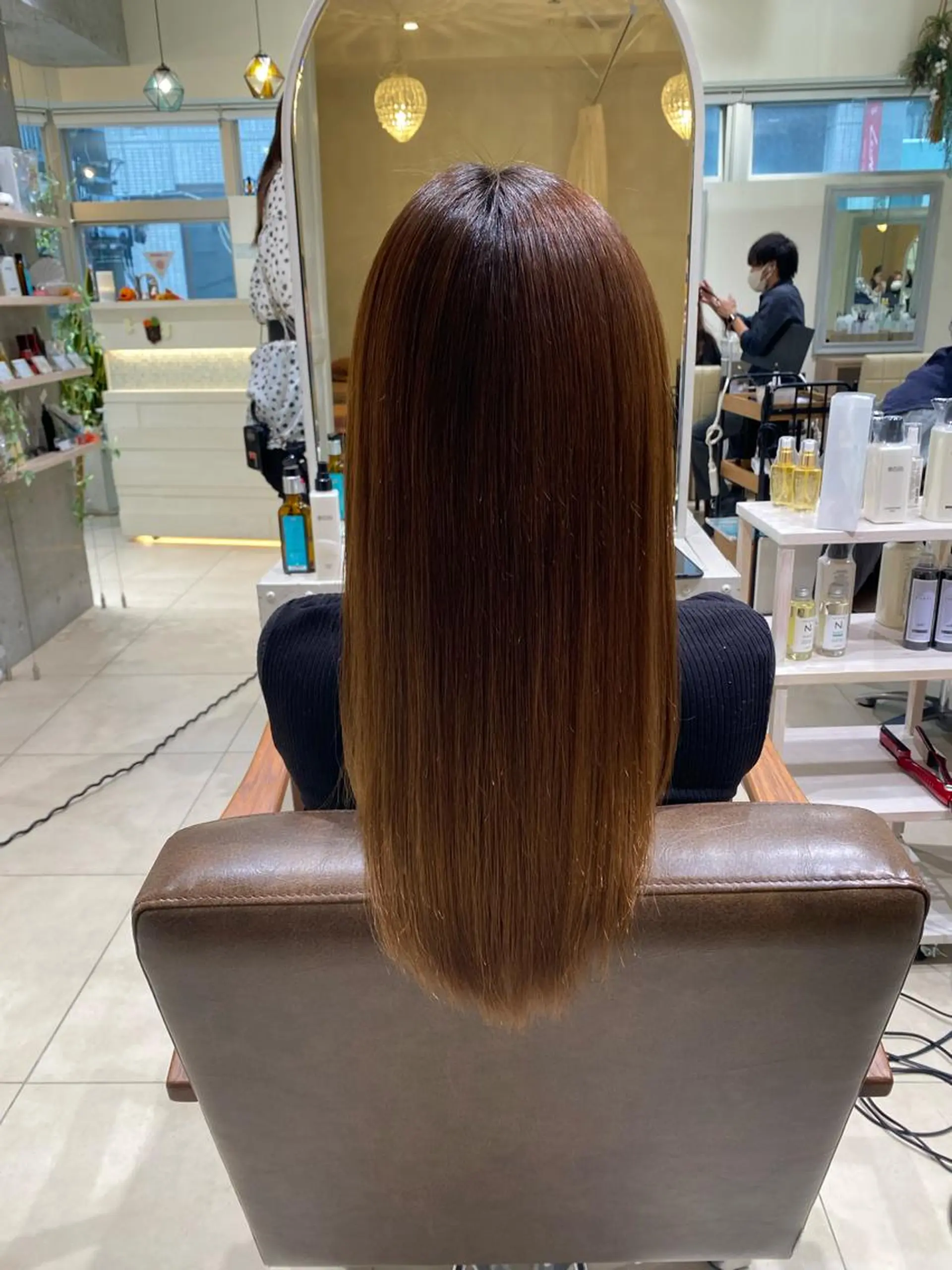 ロング 髪質改善 トリートメント 艶カラー🩵中久保 舞優🩵のヘアスタイル