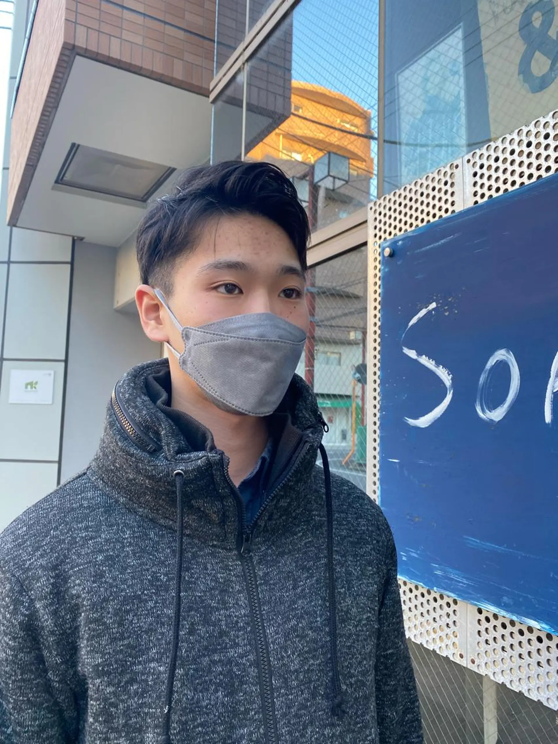 ショート メンズ アップバング 刈り上げ sora所属・廣瀬 瞳のヘアスタイル