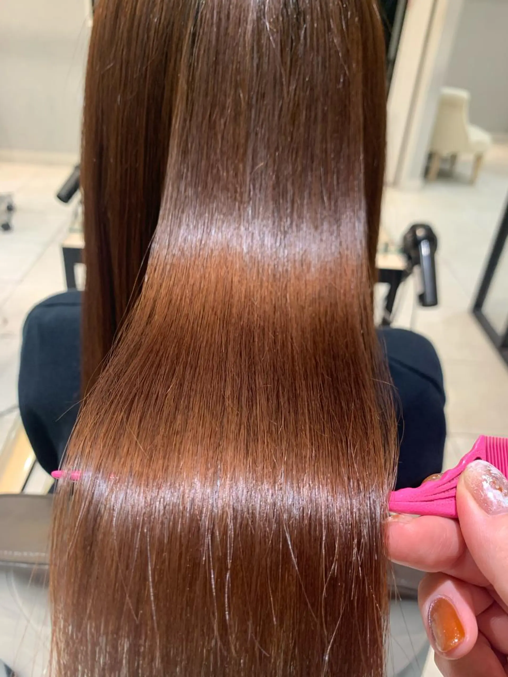 ミディアム カラー パーマ キッズ 髪質改善 トリートメント 酸熱トリートメント ヘアカラー トリートメント 酸熱トリートメント/ 髪質改善🌟玉井香奈のヘアスタイル
