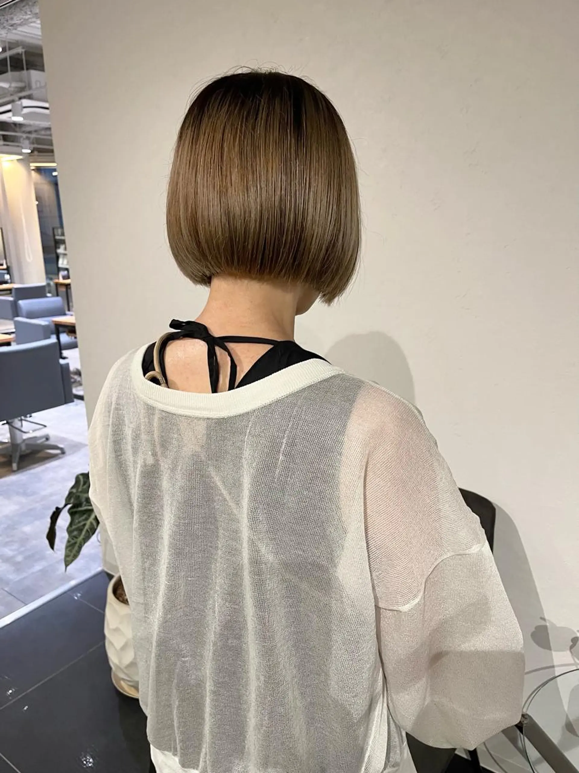 ショート カラー ベージュカラー ブリーチ デザインカラー グラデーションカラー グレージュ カット ヘアカラー ショート/パーマ/ カラー/FUKOのヘアスタイル