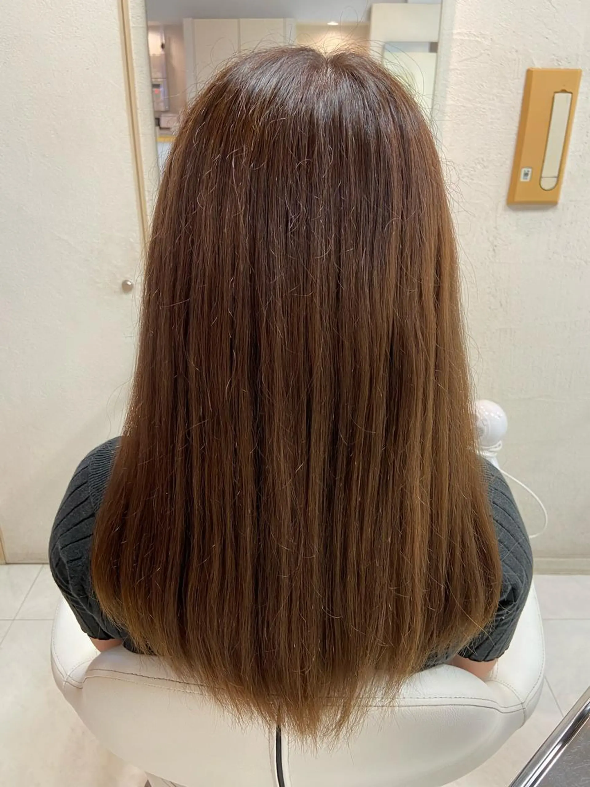 ロング カラー アッシュ アッシュブラウン ブラウンカラー ヘアカラー トリートメント 菊地 美憂のヘアスタイル