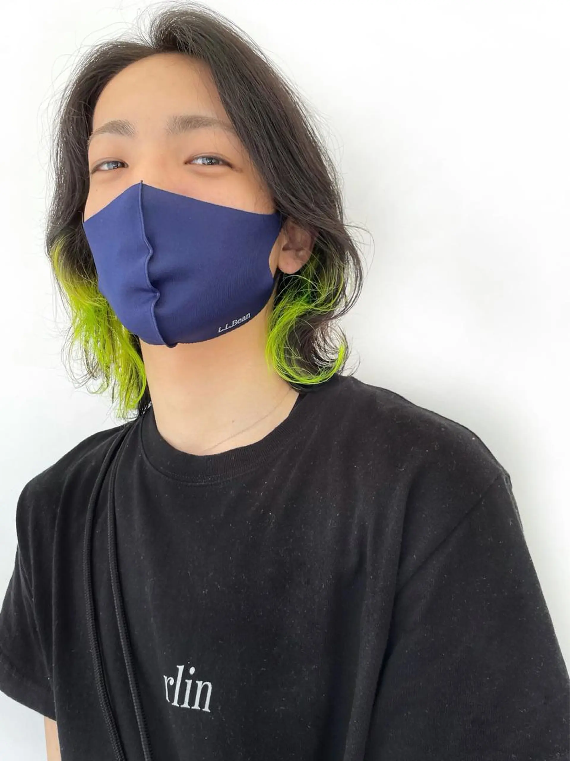 ミディアム カラー パーマ メンズ ヘアカラー トリートメント 南堀江 möwen ( メーヴェ )所属・mowen RUIのヘアスタイル