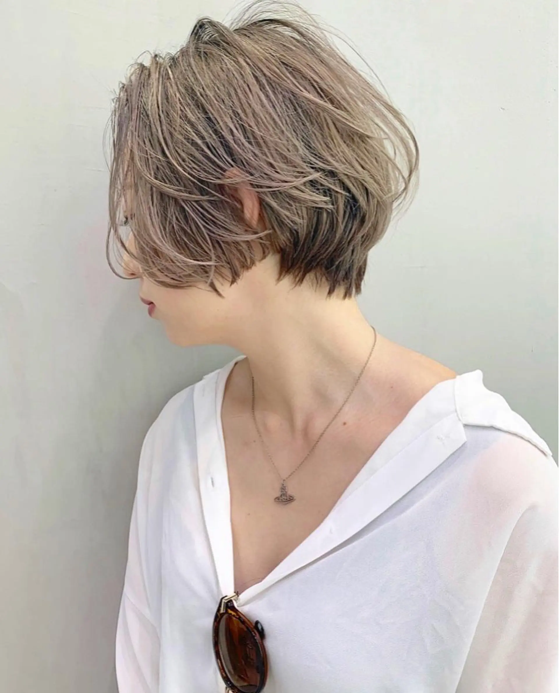 ショート カット ヘアカラー トリートメント 三戸 修平のヘアスタイル