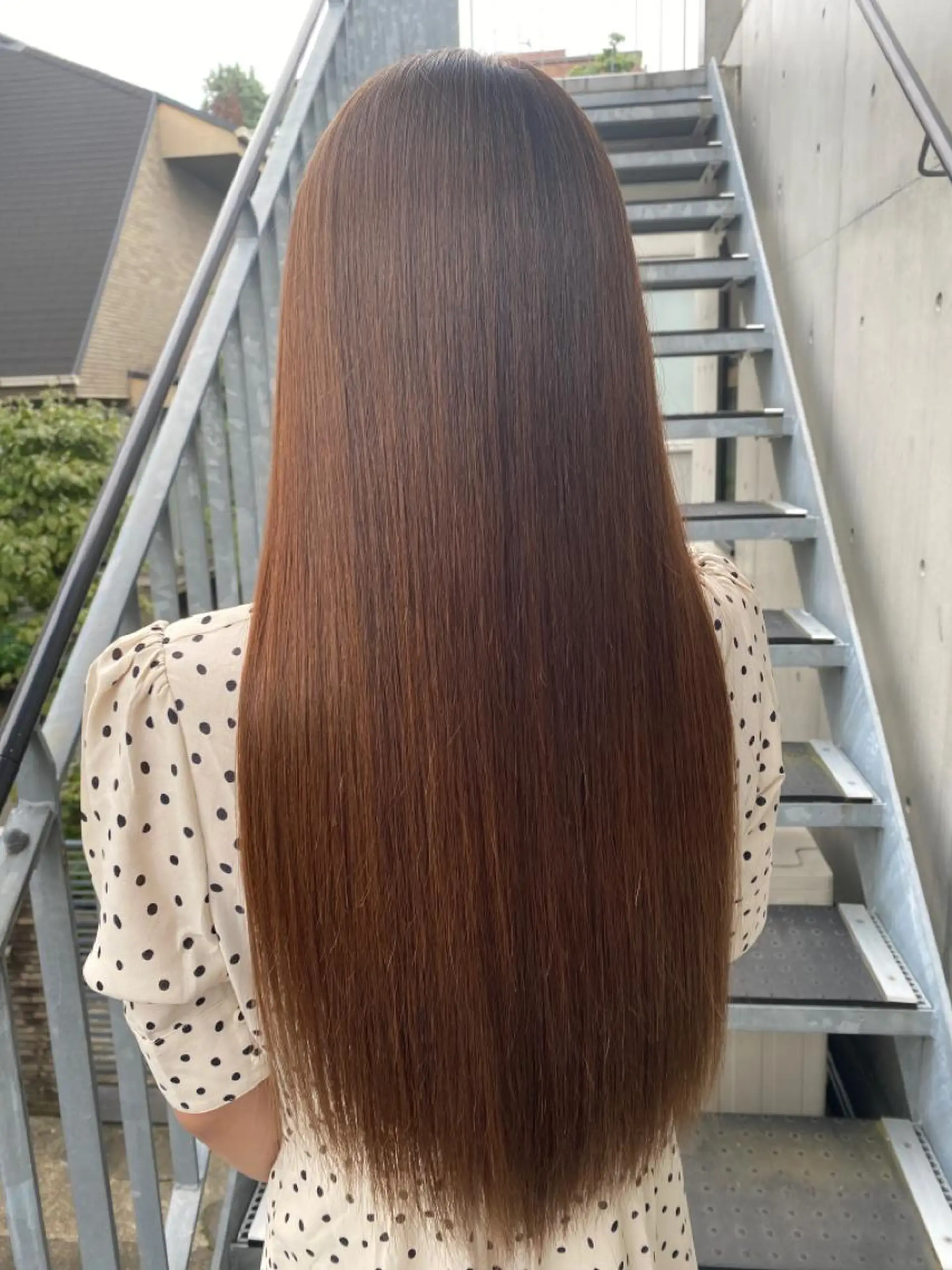 ロング ヘアカラー トリートメント GO TODAYシェアサロン原宿Leap店所属・髪質改善 レイヤー Naoyaのヘアスタイル