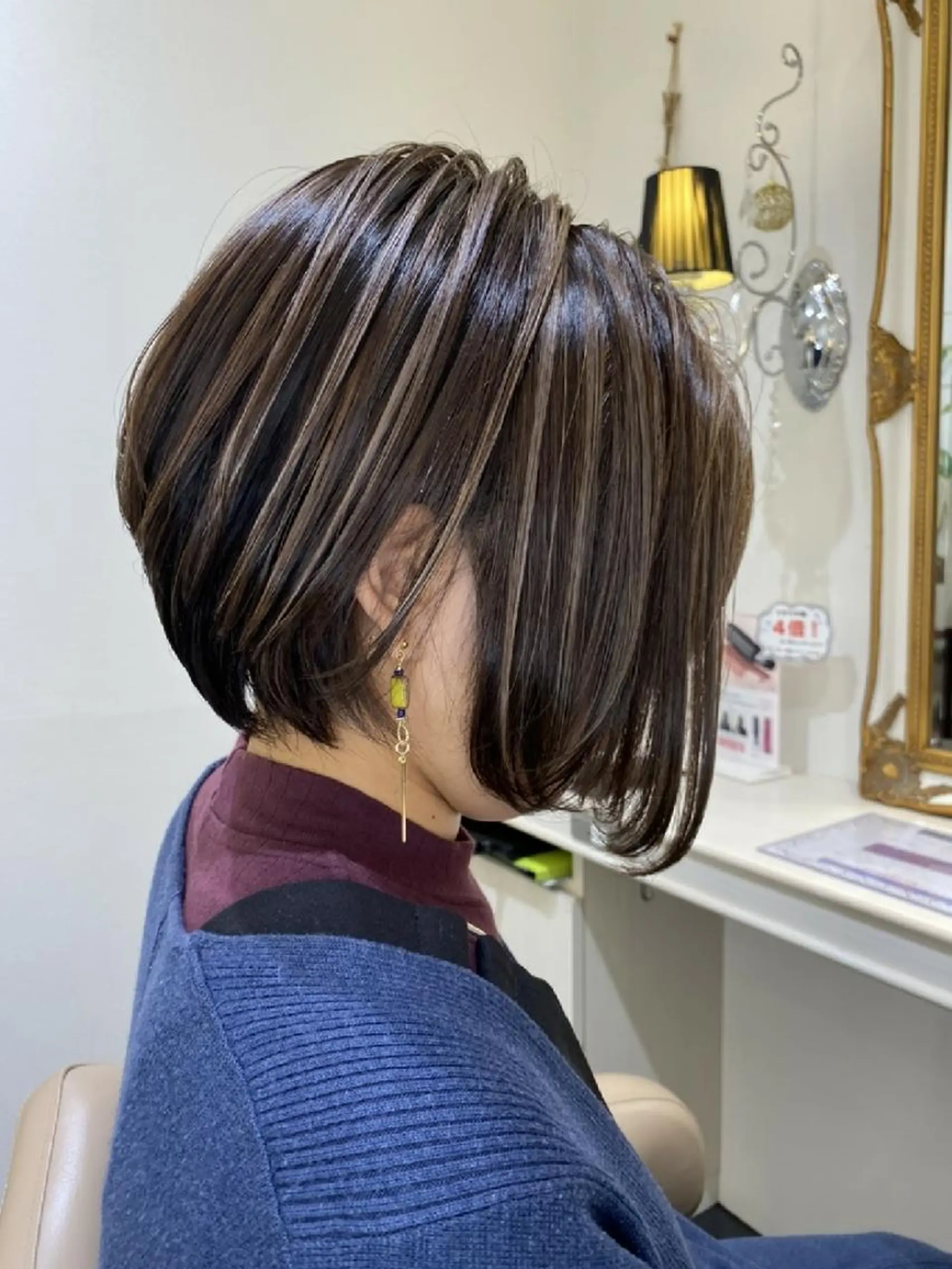 ショート カラー ハイライトカラー ハイライト ヘアカラー ＡＳＨ 大宮のヘアスタイル