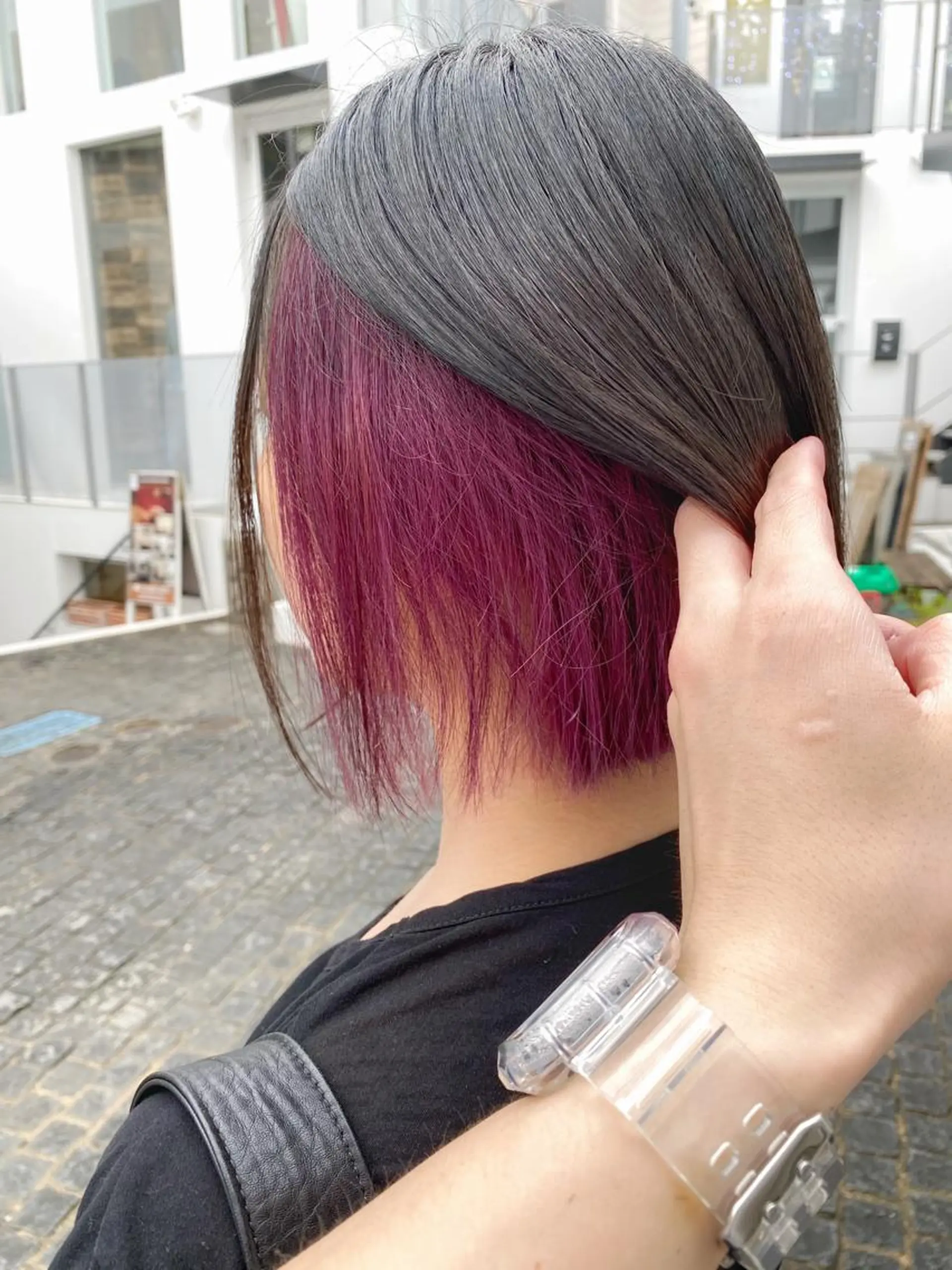 ショート カラー 佐藤史哉* 韓国レイヤー赤み除去のヘアスタイル