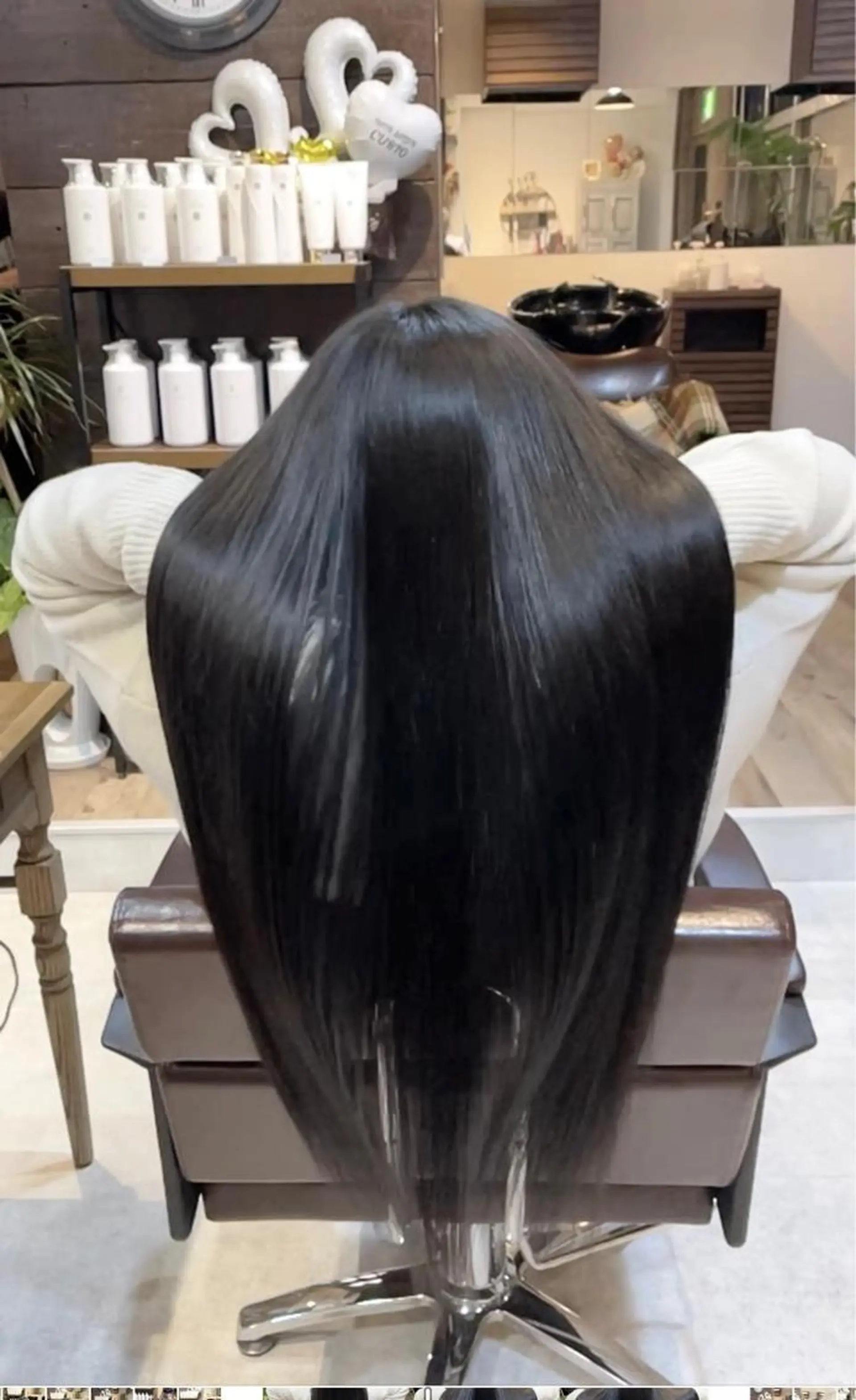 ロング カラー 髪質改善 ヘアカラー トリートメント i  plus＋所属・髪質改善で 憧れの潤艶美髪にのヘアスタイル