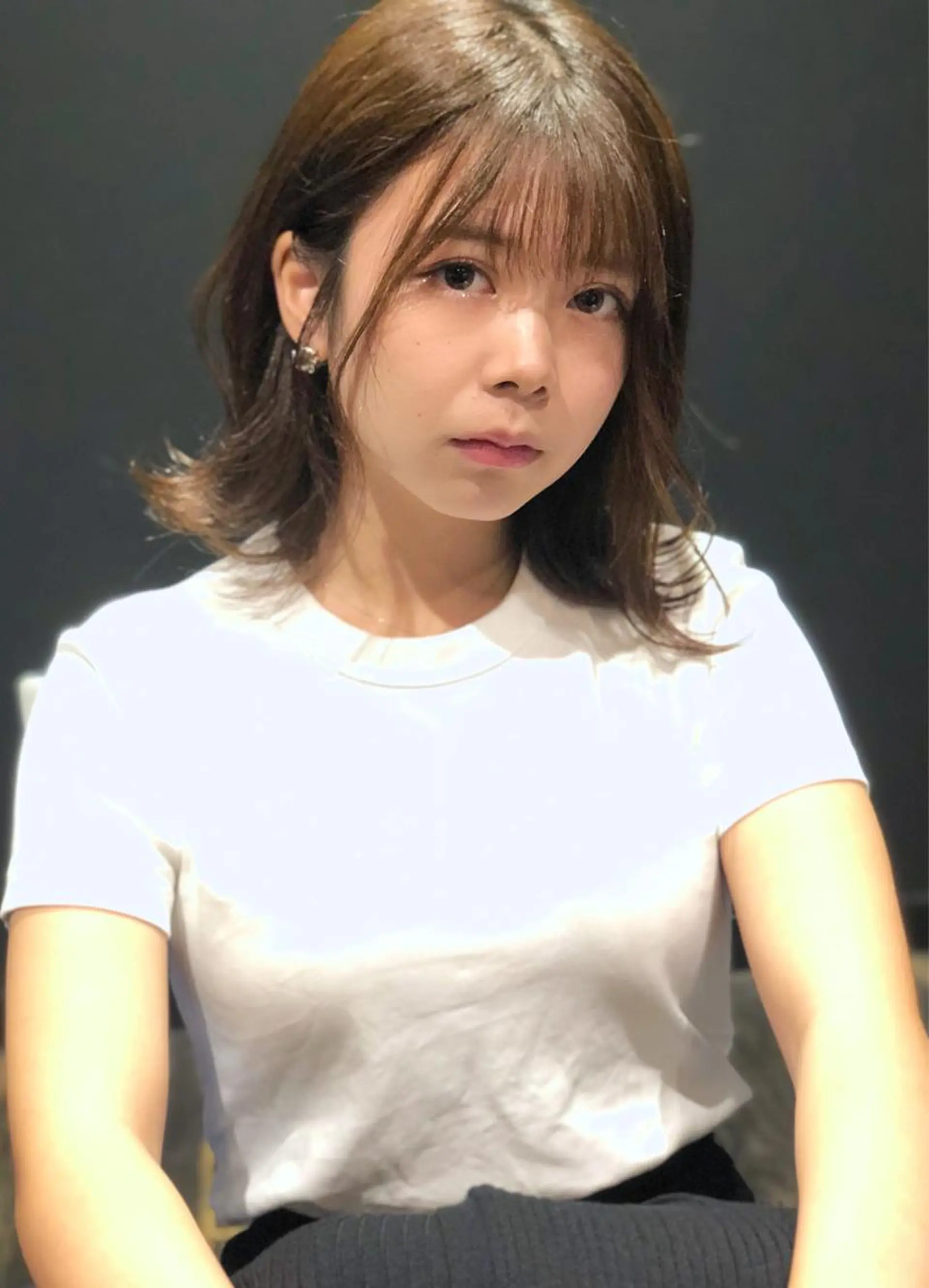 ミディアム くびれヘア 小顔カット 柿本拓【全席完全個室 ログネオン】のヘアスタイル