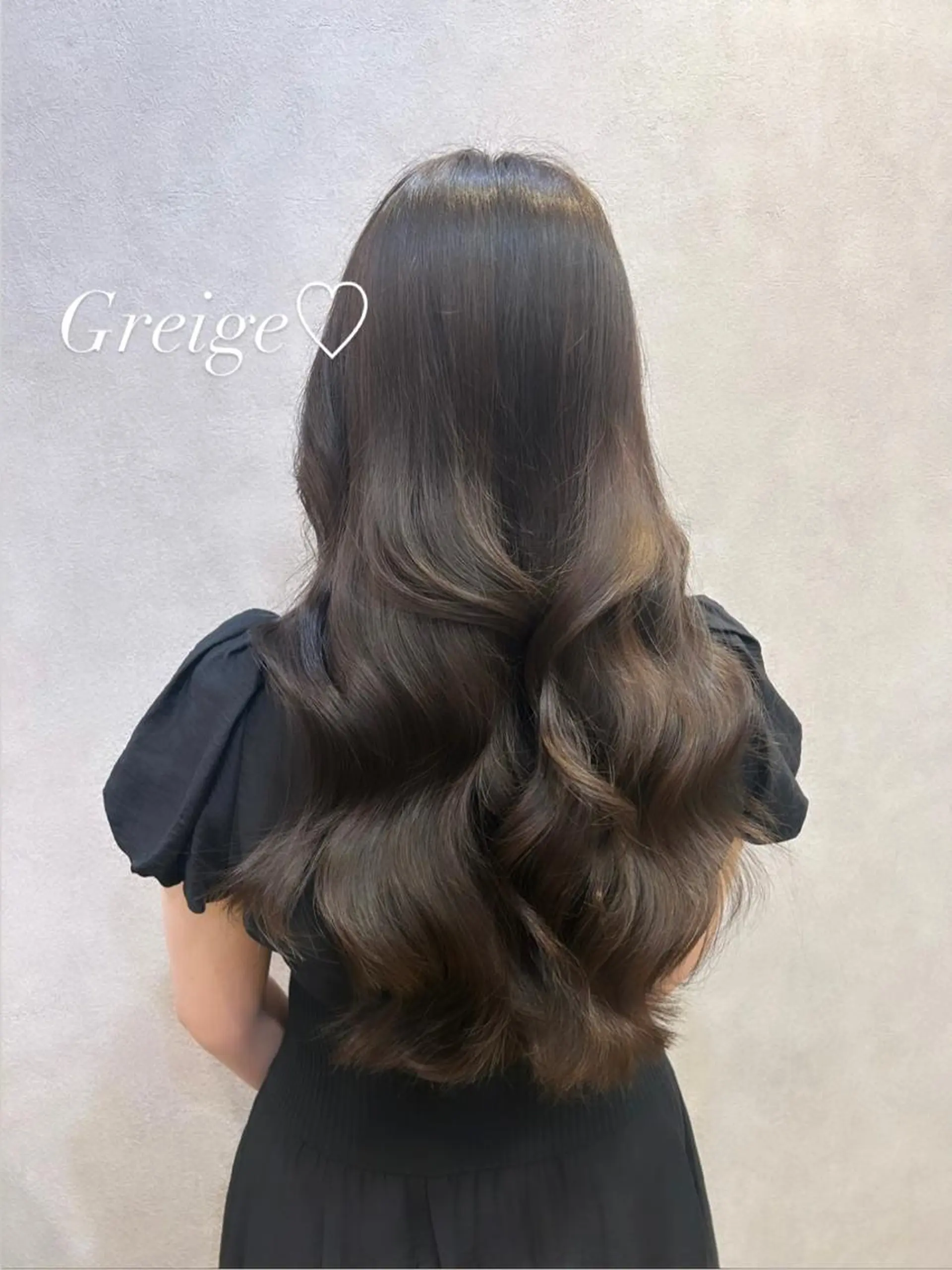 ロング カラー グレージュ 韓国風ヘア レイヤーカット カット ヘアカラー 🩷韓国ヘア/ヨシン モリ🩷Maikaのヘアスタイル