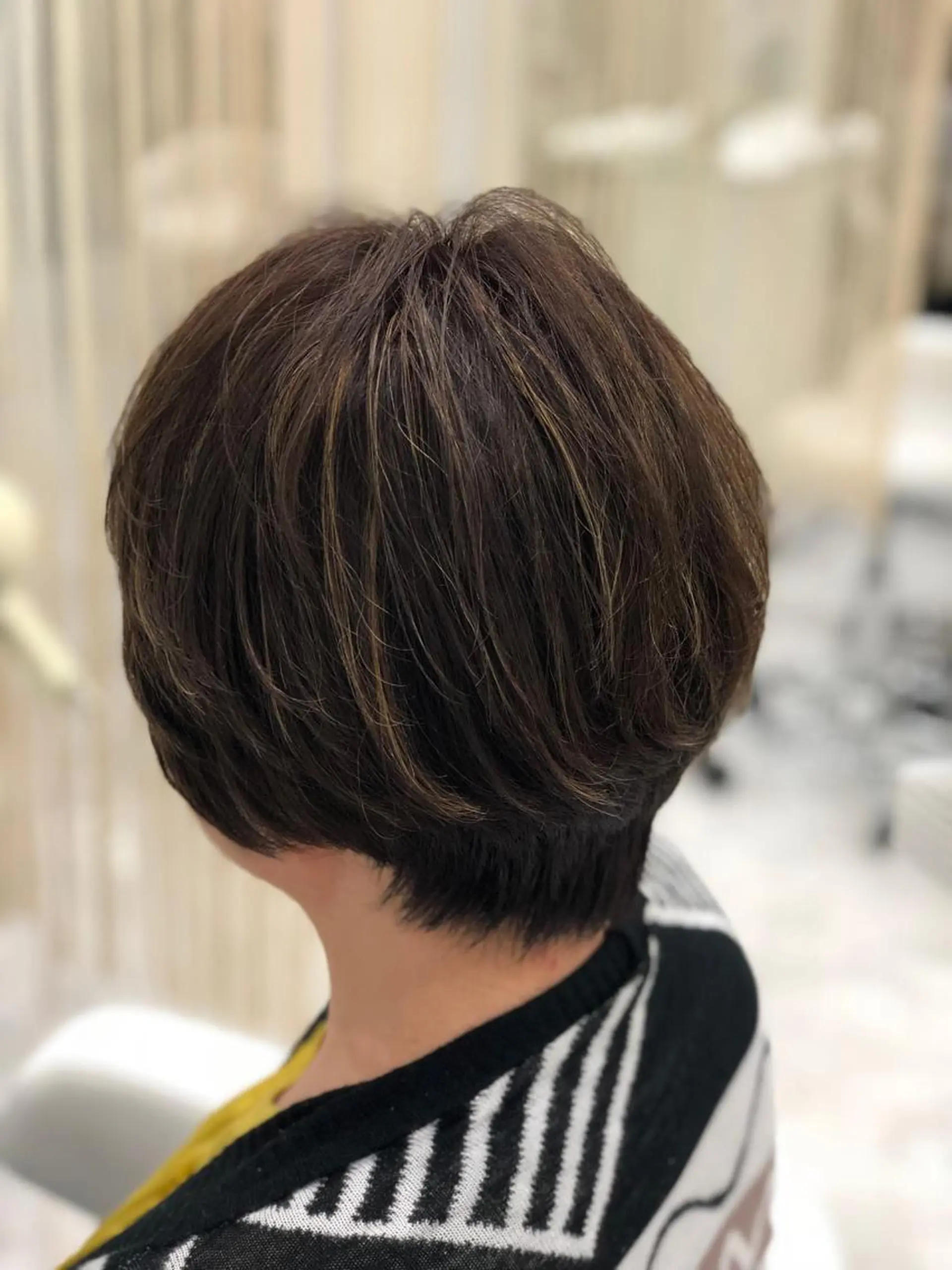 ショート カラー ハイライトカラー ボブ ハイライト hair Freak所属・佐藤 祥太のヘアスタイル