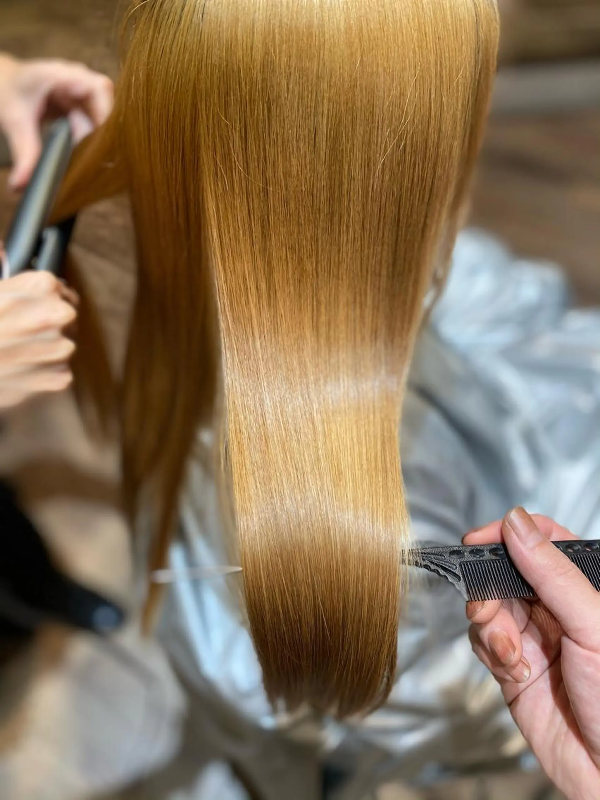 ロング トリートメント 酸熱トリートメント カット 縮毛矯正 トリートメント 田中 アキオのヘアスタイル