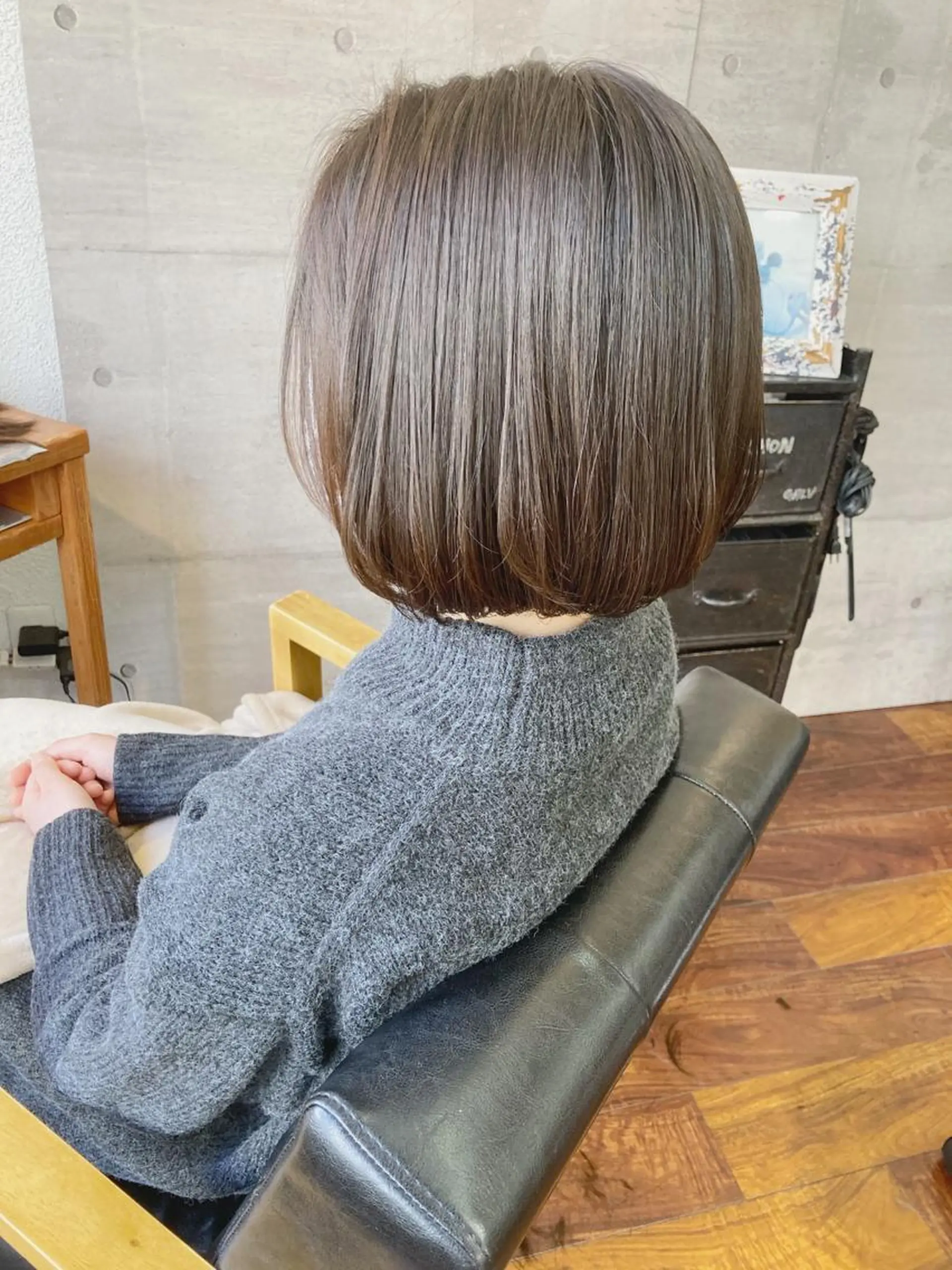 ミディアム カラー 透明感カラー イルミナカラー カット ヘアカラー 小木曽智美 /ボブ/ショートのヘアスタイル