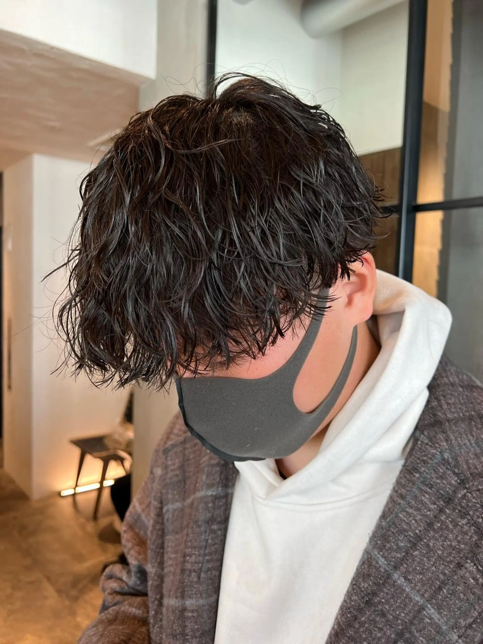 ショート パーマ メンズ カット パーマ トリートメント 波巻きスパイラルパー マ/シャドウパーマ駿のヘアスタイル