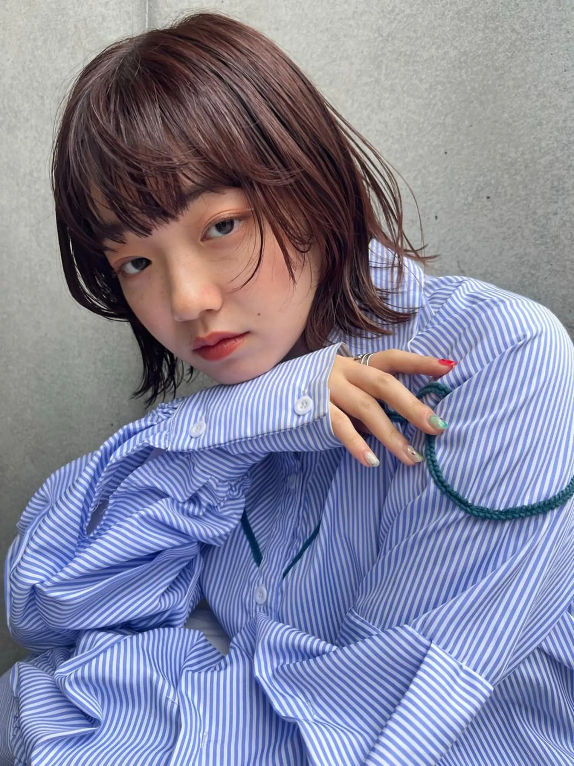 ミディアム カラー カット ヘアカラー トリートメント 🍊🍊COコ かぢあおい🍊🍊のヘアスタイル