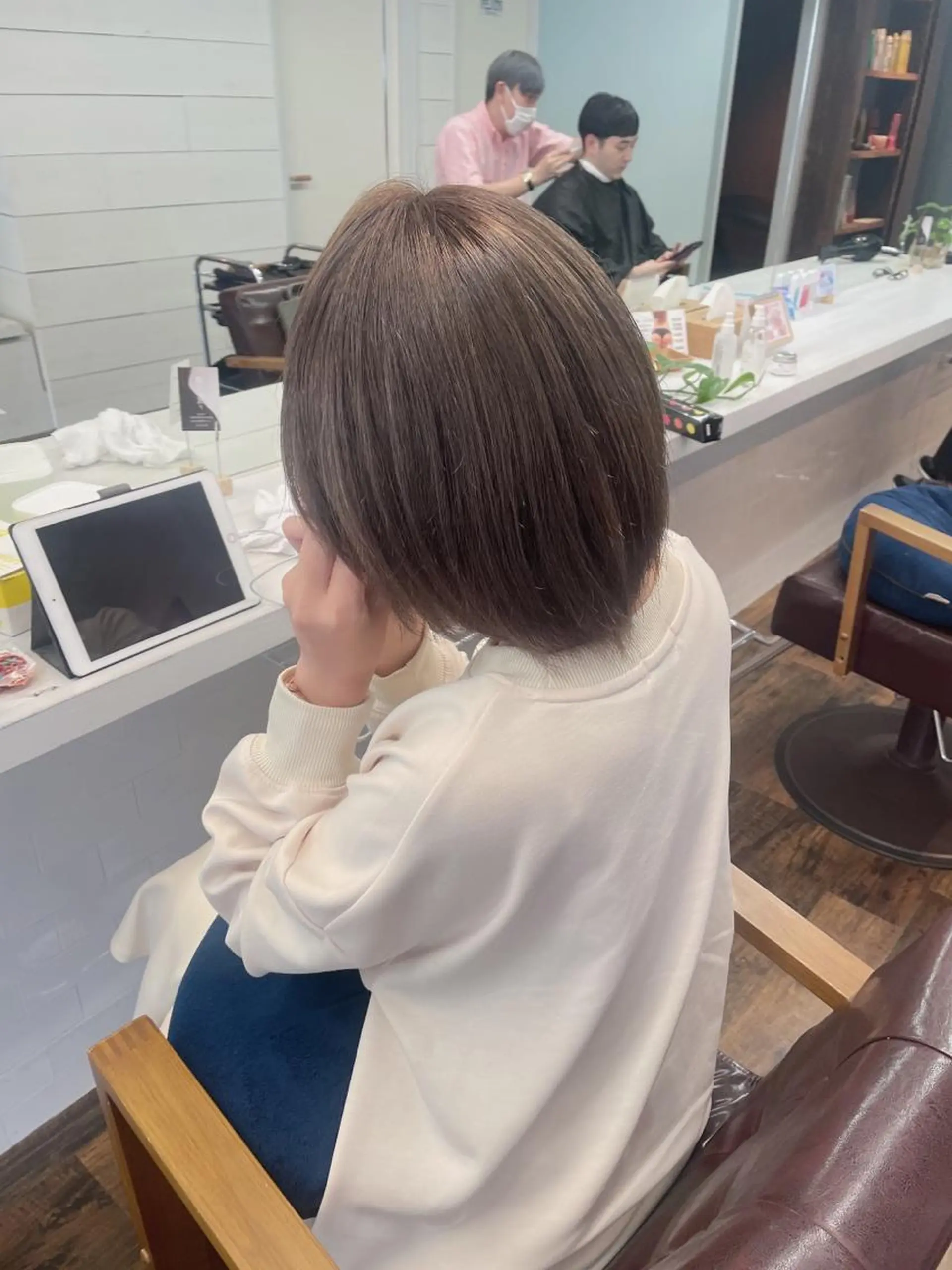ショート salowin 原宿店所属・髪質改善ULTOWA 縮毛矯正モリムラのヘアスタイル