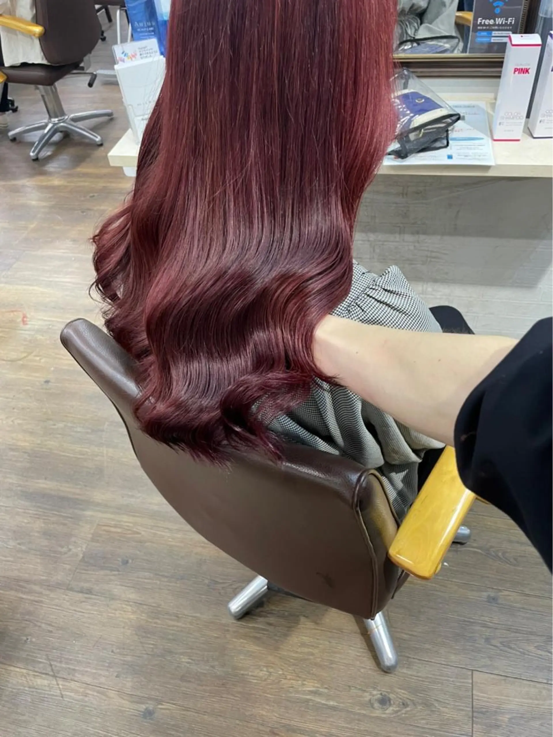 セミロング 田子🦋ハイトーン 🫐耳つぼジュエリーのヘアスタイル